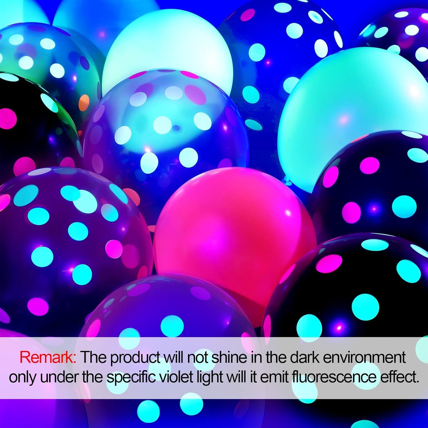 32 Pcs Glow in The Dark Party Supplies Christmas Neon Party Favors with 25 Fluorescent Balloon 6 Rolls 98.4 ft UV Blacklight Luminous Tape 14.4 ft Neon Streamer Garland for Adults(Classic Big Dot)