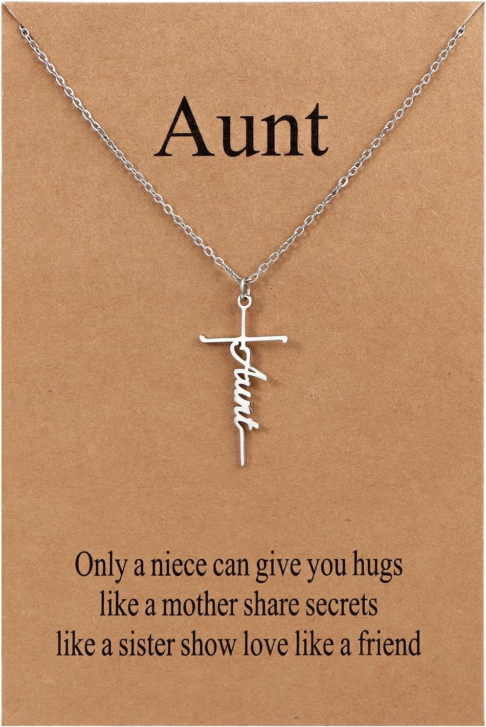 Lcherry Faith Cross Pendant Necklace for Women Religious Christian Jewelry Mother's Day Gifts for Women