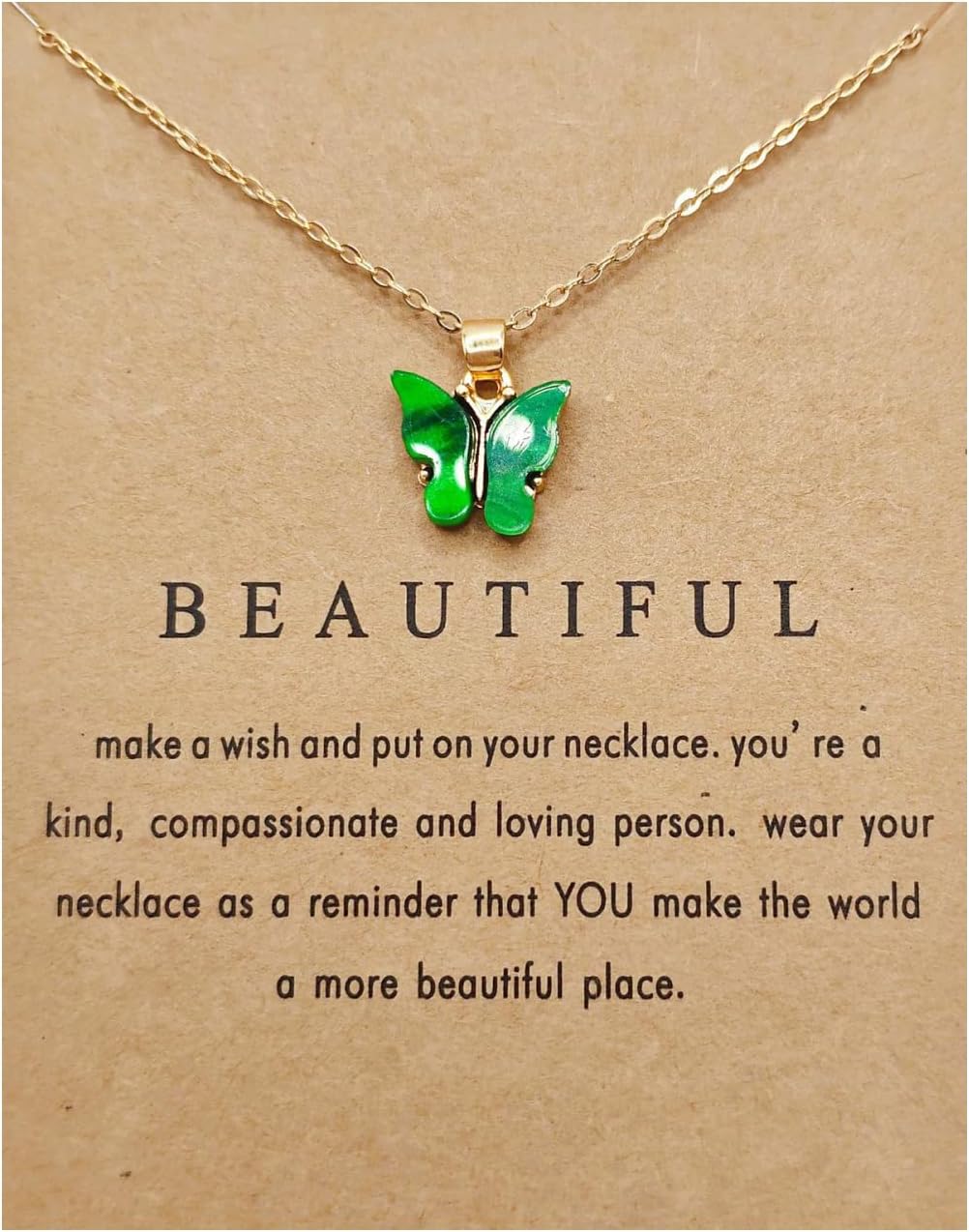 9Pcs Bohemian Butterfly Pendant Necklace Set,Dainty Adjustable Acrylic Colorful Insect Chain Necklace Minimalist Choker Necklace for Women Lover Jewelry