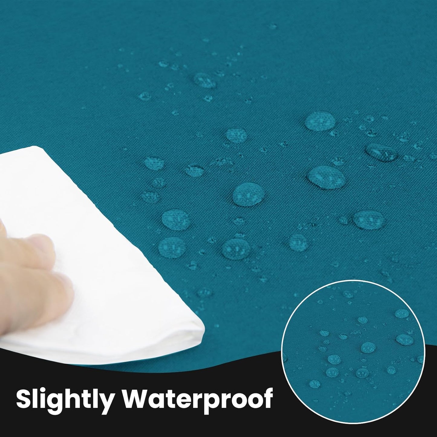 Ascoza 2 Pack Fitted Tablecloth for 6 Foot Rectangle 72 x 30 Inch Caribbean Blue Table Covers Water Resistant Polyester Cloth for Folding, Parties,Display, Trade Show (Caribbean Blue)