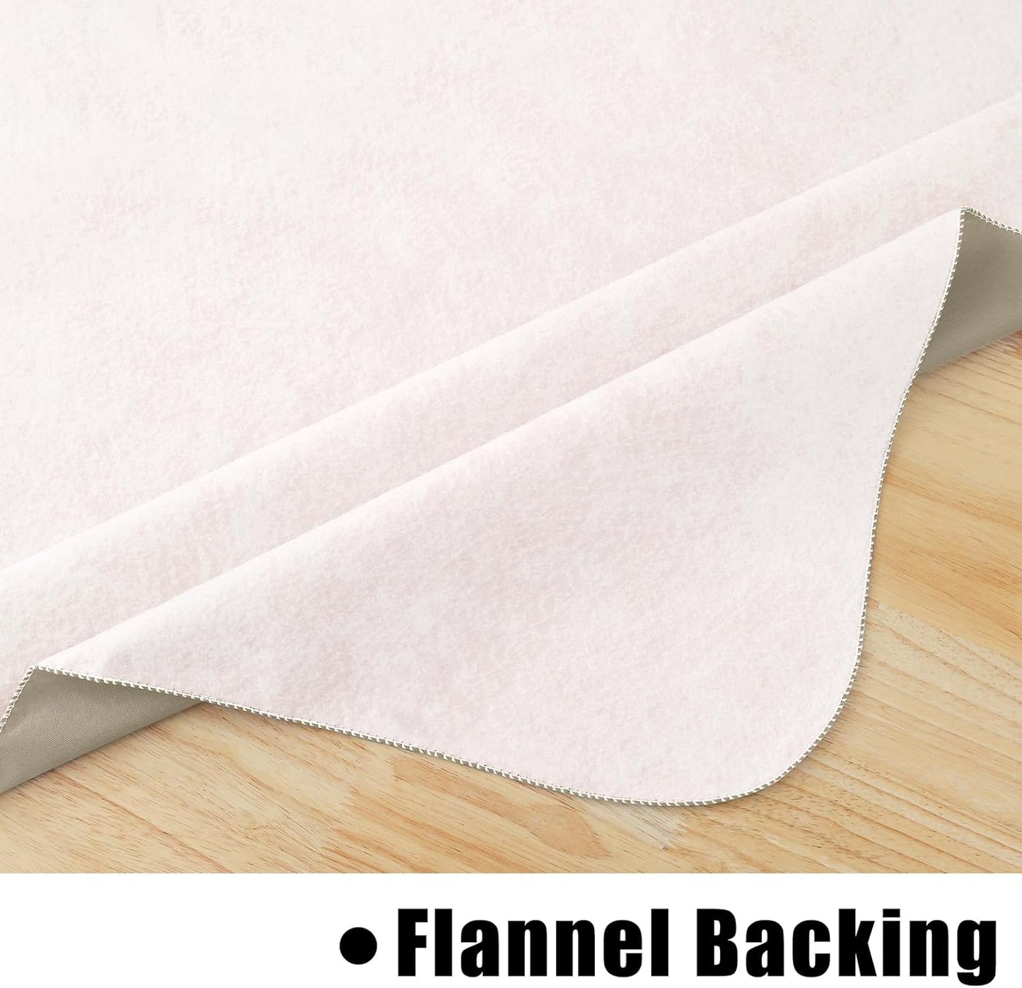 homing Rectangle Vinyl Tablecloth, Waterproof Spillproof Plastic Flannel Backed Table Cloth, Wipe Clean Table Cover for Dining, Buffet Parties and Camping (Taupe, 52" x 70")