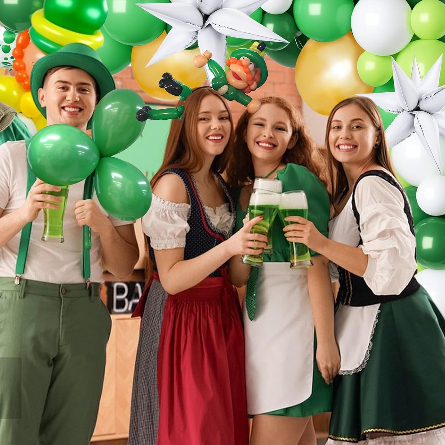 LovesTown 100PCS 260 Long Balloons, White Magic Balloons Thicken Latex Twisting for Birthday Wedding Party Decorations Ballon Arch