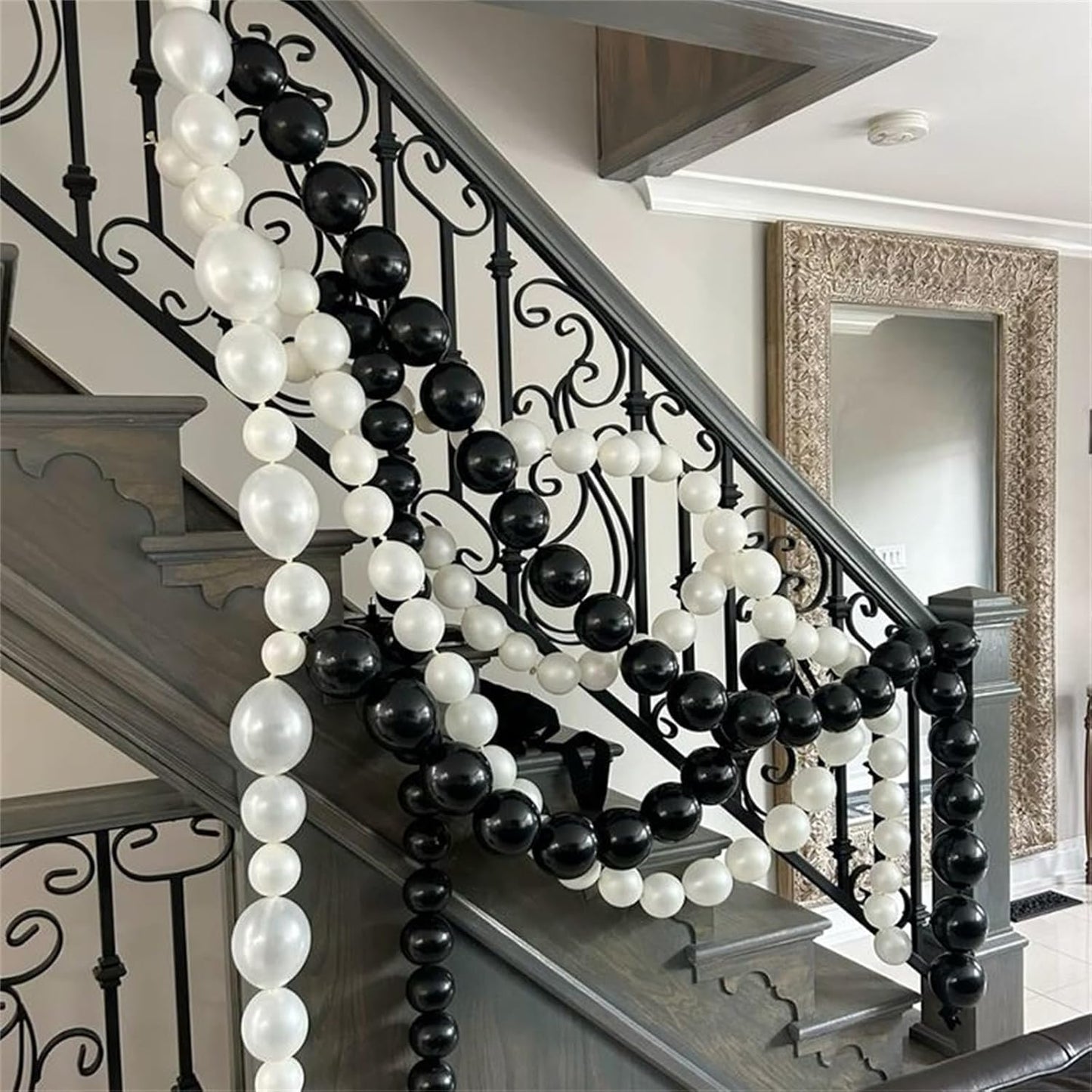 Pearl White Linking Balloons, 100PCS 6 Inch Pearl Color Quick Link Balloons for Making Balloon Wall Heart Arch, Tails Balloon for Wedding Birthday Baby Shower Engagement Graduation Party Decorations