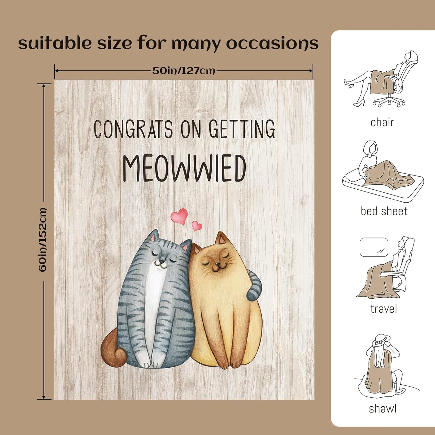 Wedding Gifts for Couples, 2025 Bridal Shower Gift, Funny Wedding Gifts for Newlyweds, Couples Personalized Engagement Presents for Bride to Be Married Favors Blanket