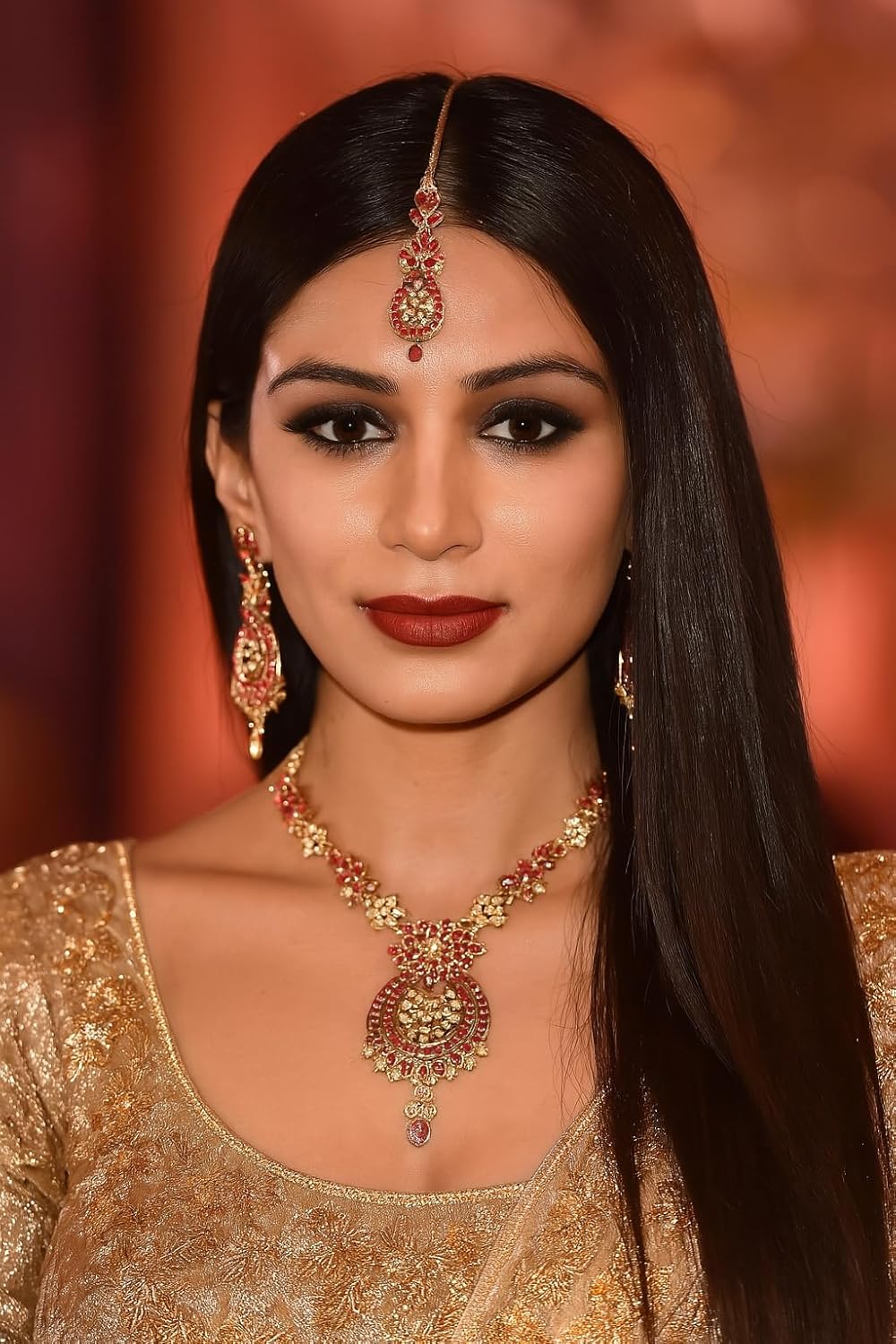 Touchstone Indian jewelry sets for women maang tikka wedding guest gold necklace bollywood jewellery set pageant elegant prom bride accessories western crystal chunky rhinestone necklaces