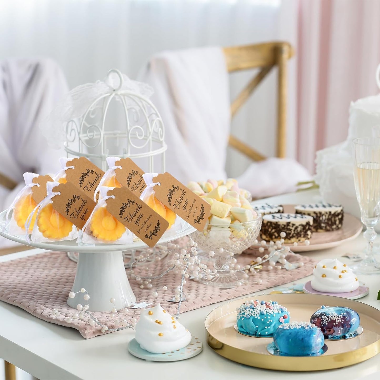 25 Set Sunflower Mini Soap for Wedding Party Favors Bridal Shower Favors Baby Shower Soap Guests Gifts Small Handmade with Drawstring Organza Bags and Thank You Cards(Yellow)