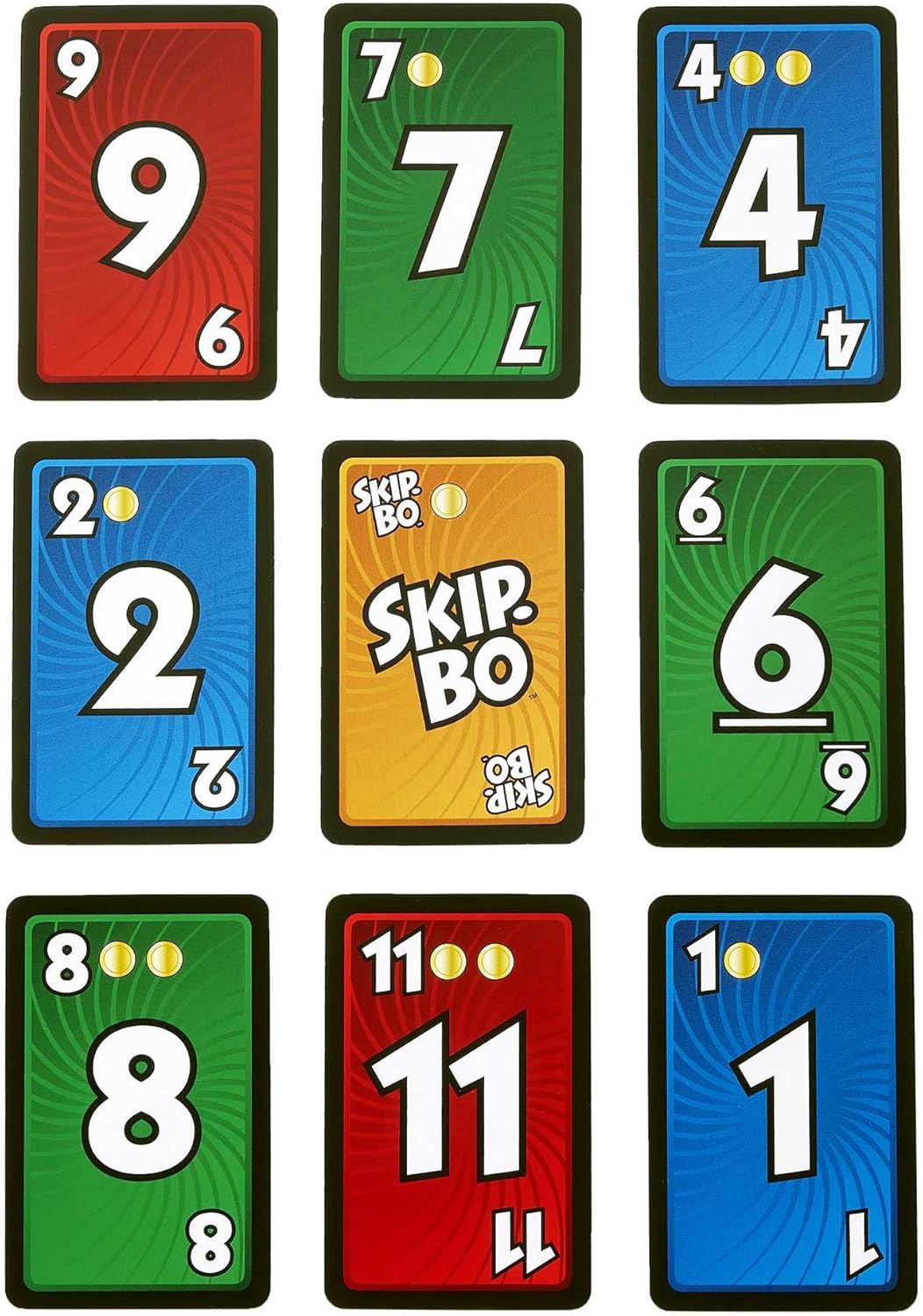 Mattel Games Skip-Bo Masters Card Game for Adults, Family Night & Parties, Play Numbers in Order for 2 for 6 Players