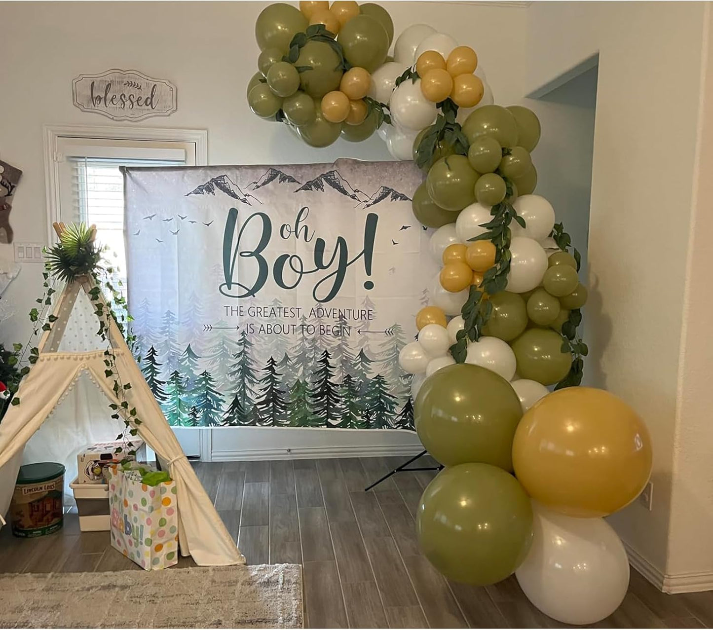 Sage Green Balloons, 150 pcs Different Sizes Pack of 18 Inch 12 Inch 10 Inch 5 Inch Matte Boho Green Balloons for Balloon Garland Balloon Arch as Birthday Party Wedding Decorations