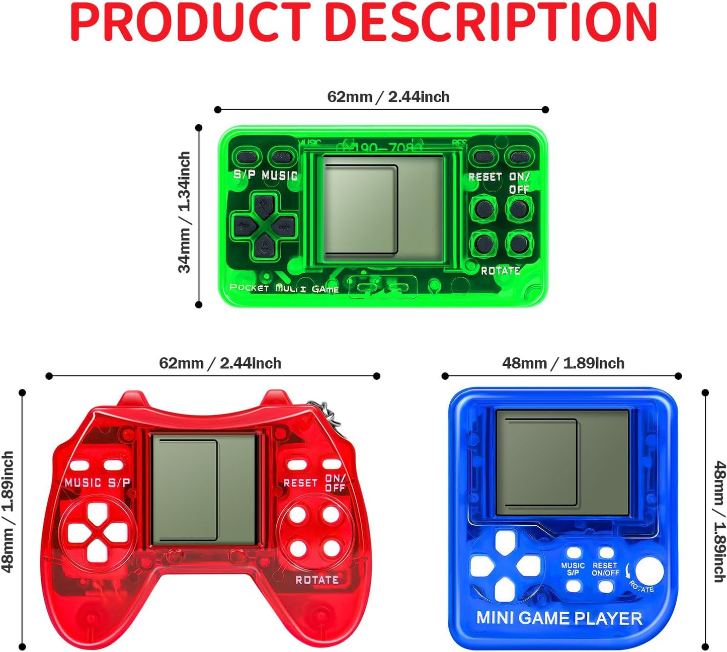 12Pcs Video Game Party Favors for Kids, Arcade Video Game Keychain Video Game Party Supplies