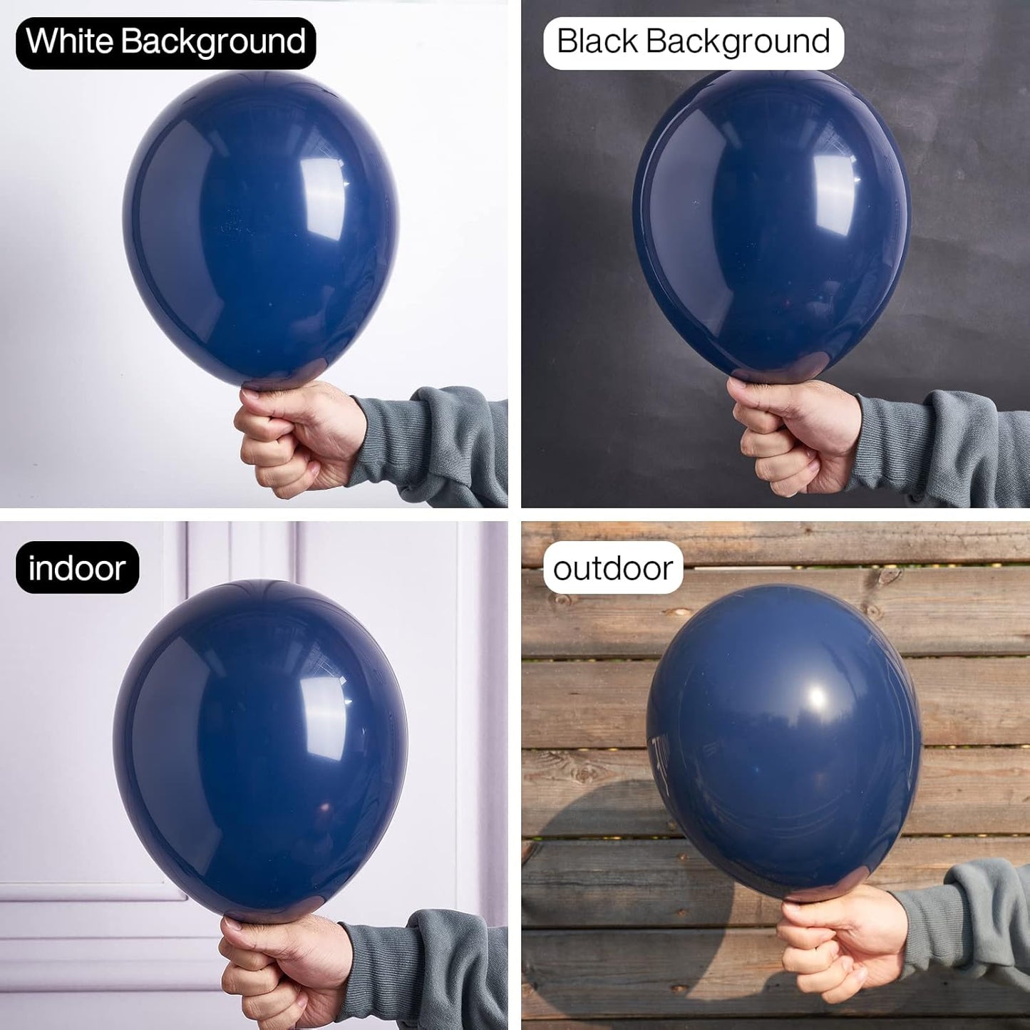 PartyWoo Navy Blue Balloons 50 pcs 12 Inch Matte Dark Blue Latex Helium Balloons for Graduation New Year Weddings Father's Day Sports Theme Baby Shower Birthday Party Decorations Blue-Y72