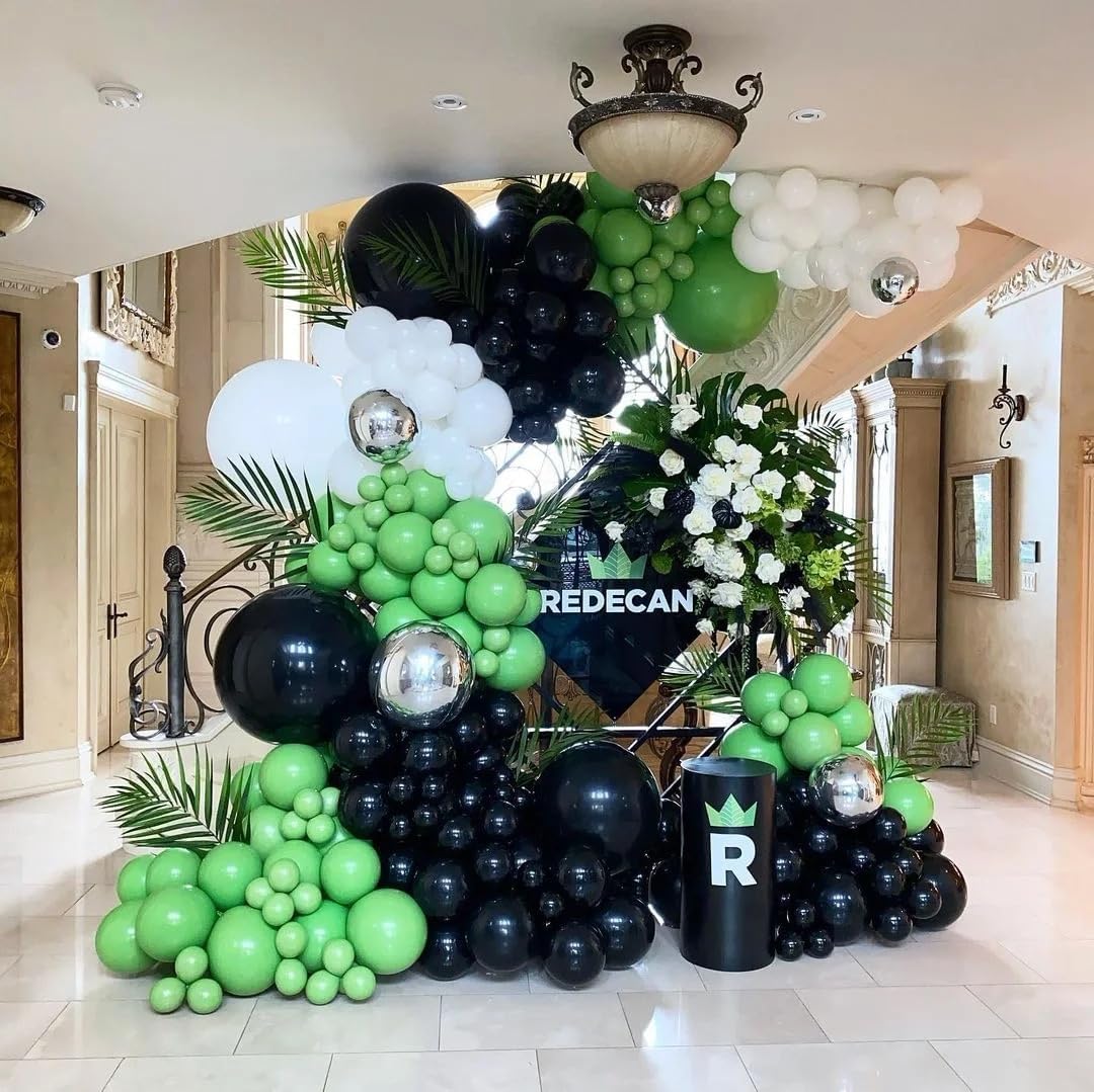 KALOR 12 Inch Black Balloons, 50 Pcs Latex Helium Balloons for Kid's Birthday Party, Baby Shower, Wedding, Graduate Party Decorations