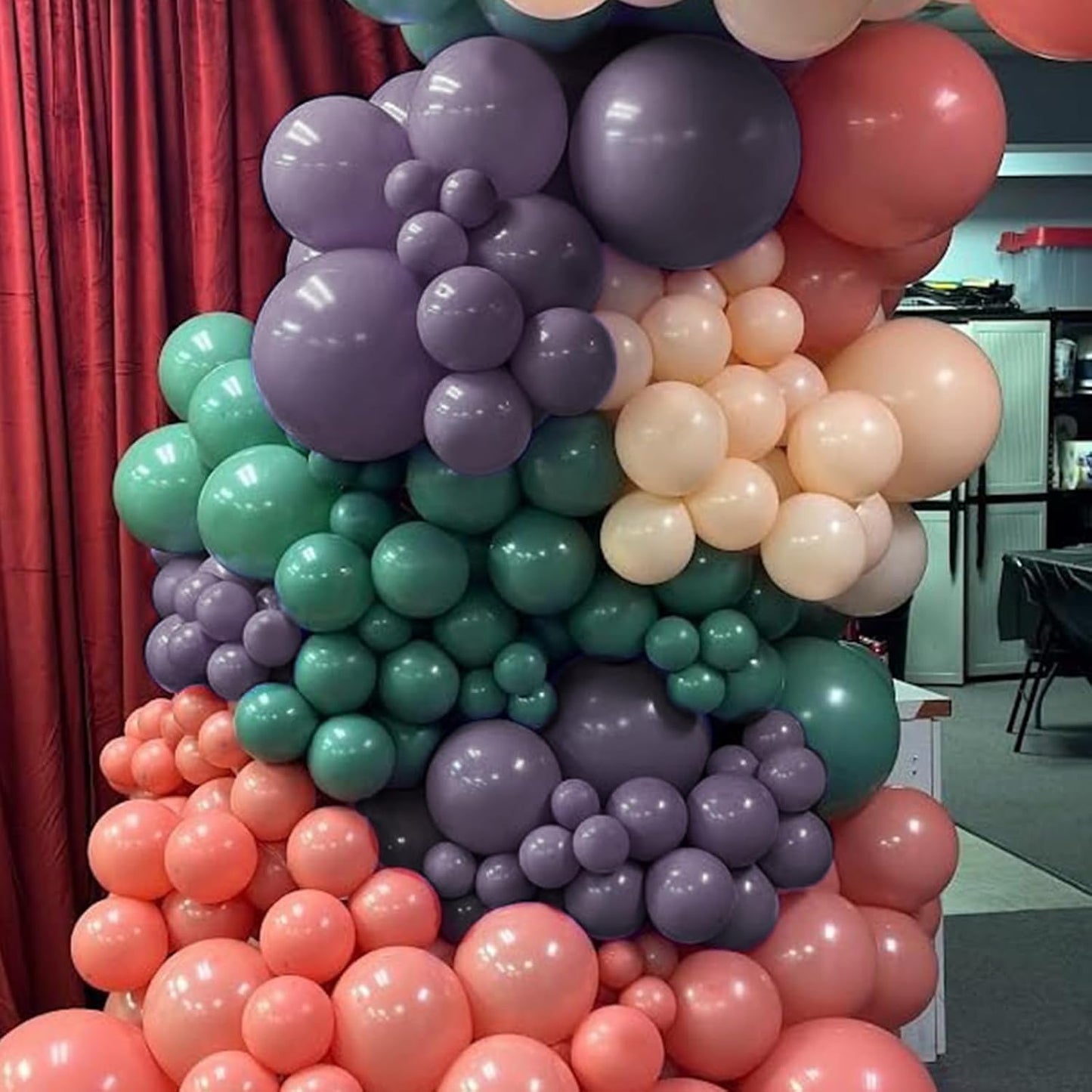 Dusty Purple Balloons, 150 pcs Different Sizes Pack of 18 Inch 12 Inch 10 Inch 5 Inch Matte Lavender Latex Balloons for Balloon Garland Balloon Arch as Birthday Party Wedding Decorations