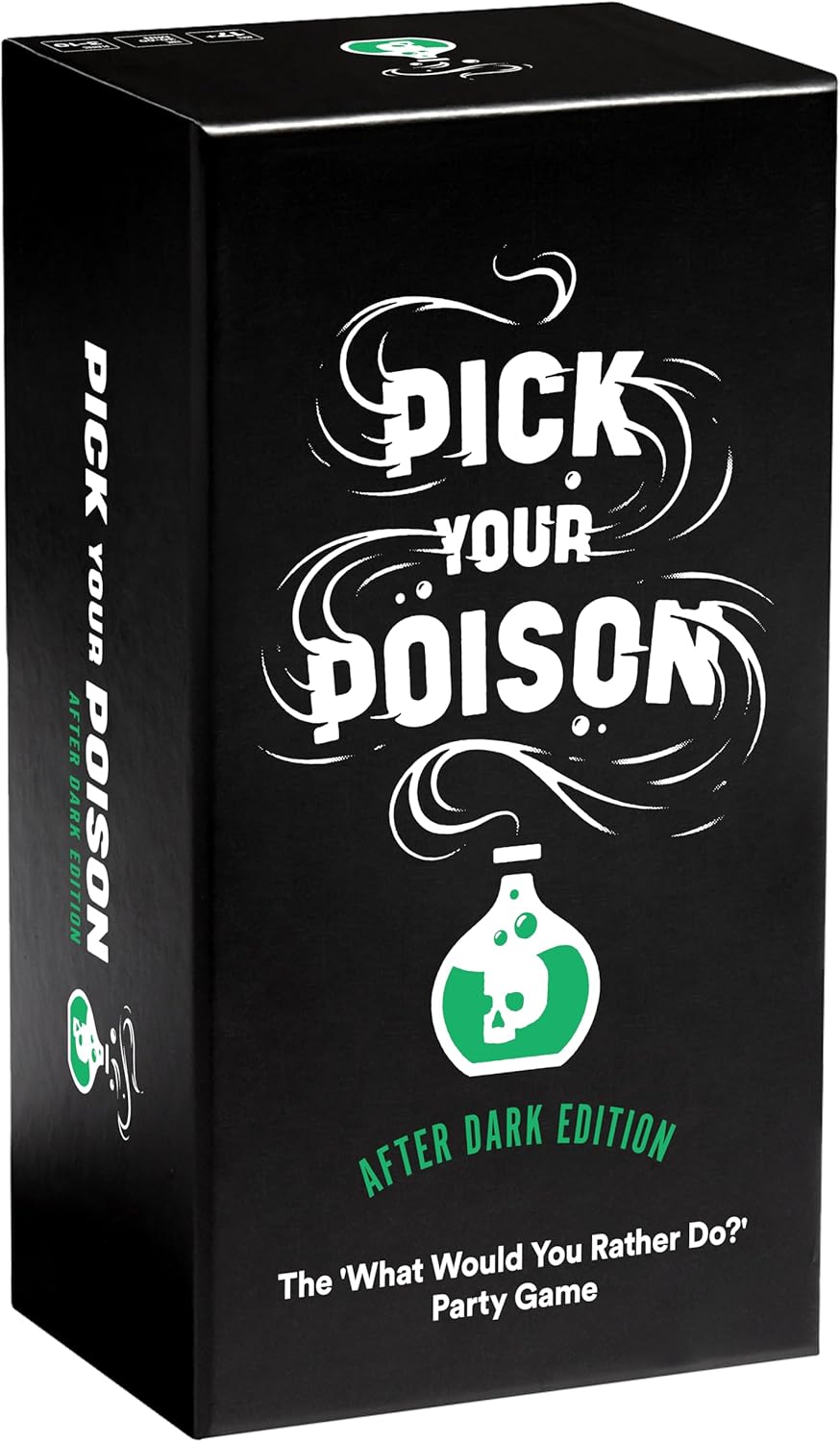 Pick Your Poison After Dark Party Game - The “What Would You Rather Do?” Adult Card Game for College Students, Halloween Party Game and Board Games Night with Your Friends