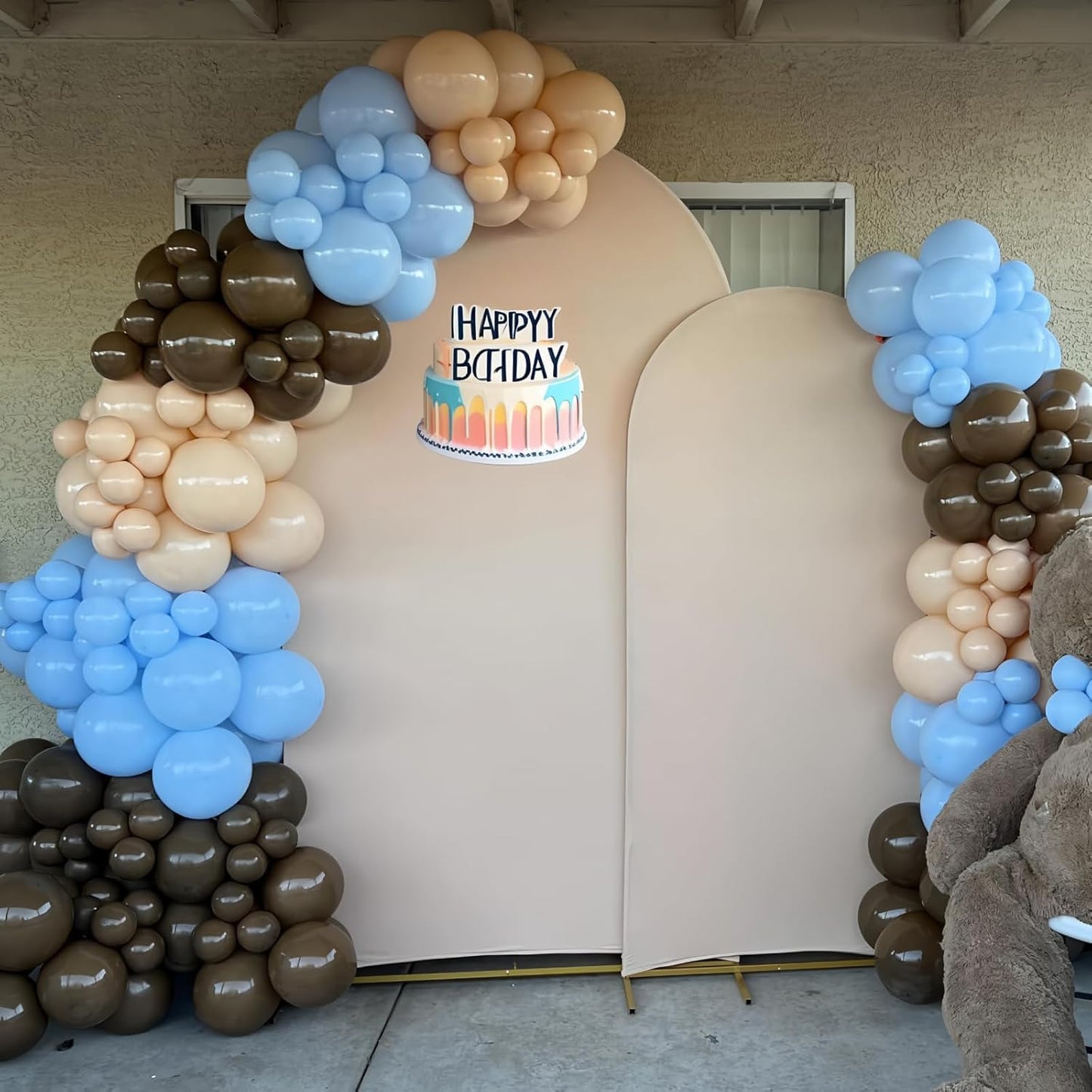 Nude Balloons, 150 pcs Different Sizes Pack of 18 Inch 12 Inch 10 Inch 5 Inch Boho Apricot Balloons for Balloon Garland Balloon Arch as Birthday Party Wedding Decorations