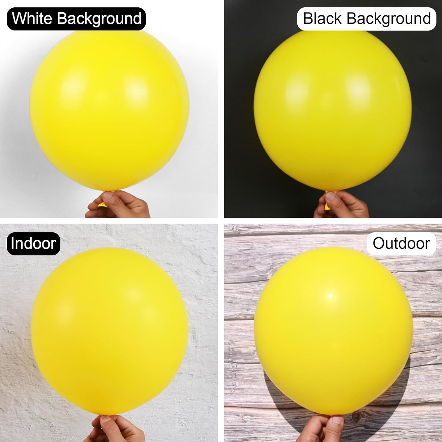 Yellow Balloons, 150 pcs Different Sizes Pack of 18 Inch 12 Inch 10 Inch 5 Inch Latex Balloons for Balloon Garland Balloon Arch as Birthday Party Wedding Decorations