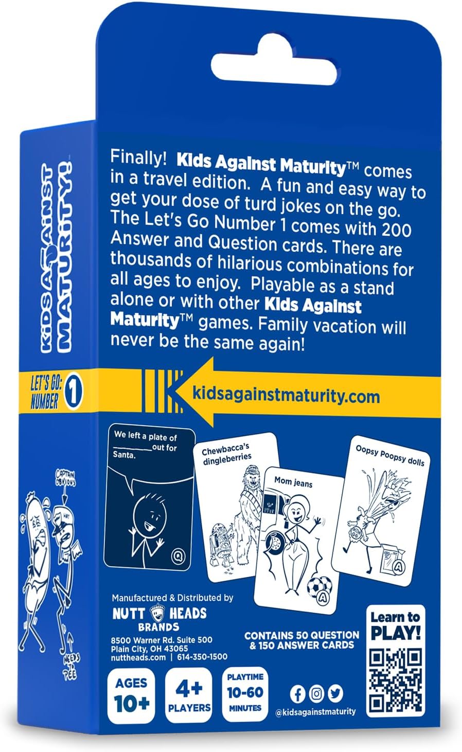 Kids Against Maturity: Card Game for Kids and Family, Super Fun Hilarious for Family Party Game Night, (Let's Go Edition)