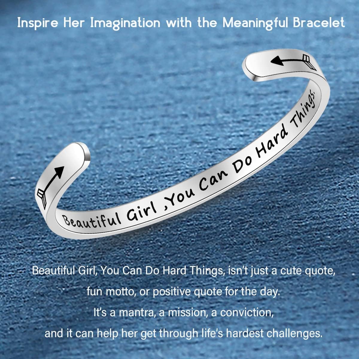 SAM & LORI Personal Bracelets for Teens/Women-Inspirational Jewelry Gifts (Various Designs) for Daughter/Sister/Mom/Friends-Adjustable Bracelet in a Pretty Gift Box