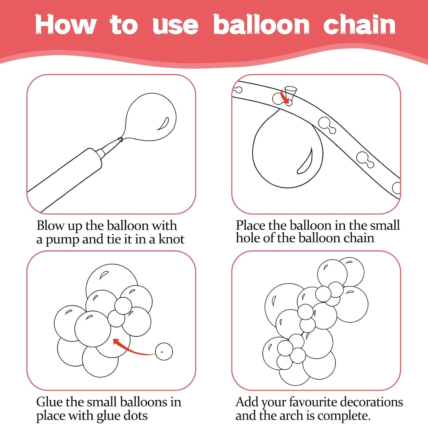 134Pcs Coral Red Balloons Different Sizes 5 10 12 18 Inch Coral red Balloon Latex Balloon for Birthday Wedding Baby Shower. (Vintage coral red)