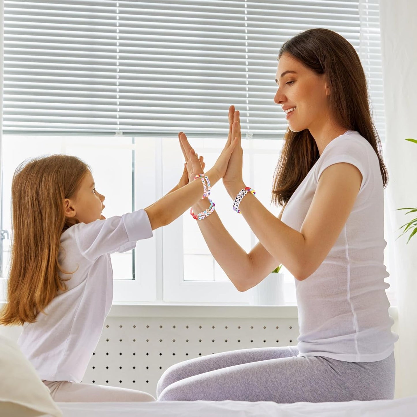 Cunno 36 Pcs Kids Friendship Bracelets for Girls Women Beads Bracelets Surfer Stretch Beaded Cute Colorful jewelry for Birthday Goodie Bag Stuffers Fillers School Gifts Party Favors(Simple Style)