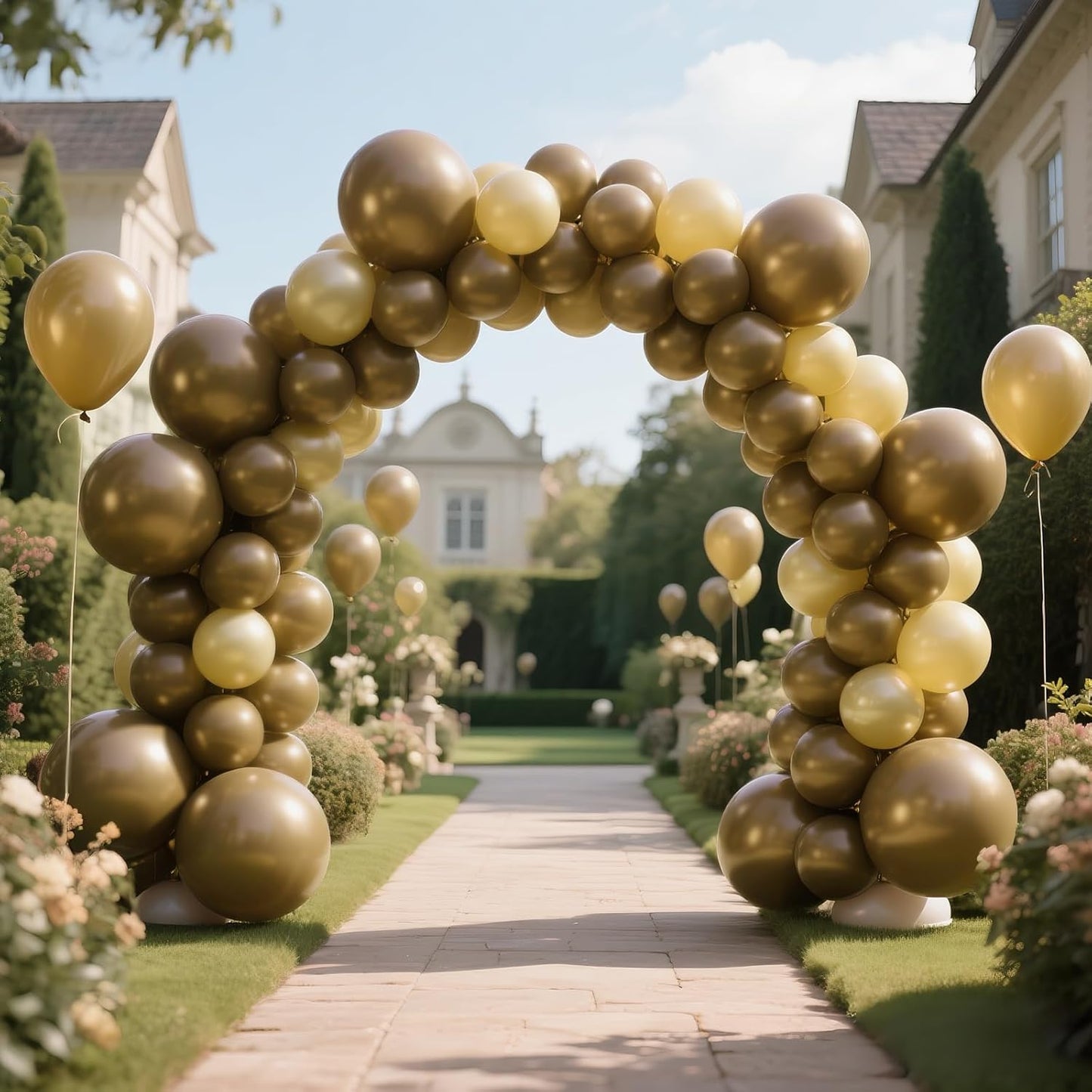 KAWKALSH Brown Balloon 12 Inch, 110pcs Latex Party Balloons Helium Bright Color for Birthday Baby Shower Wedding Party Supplies Arch Garland Decoration