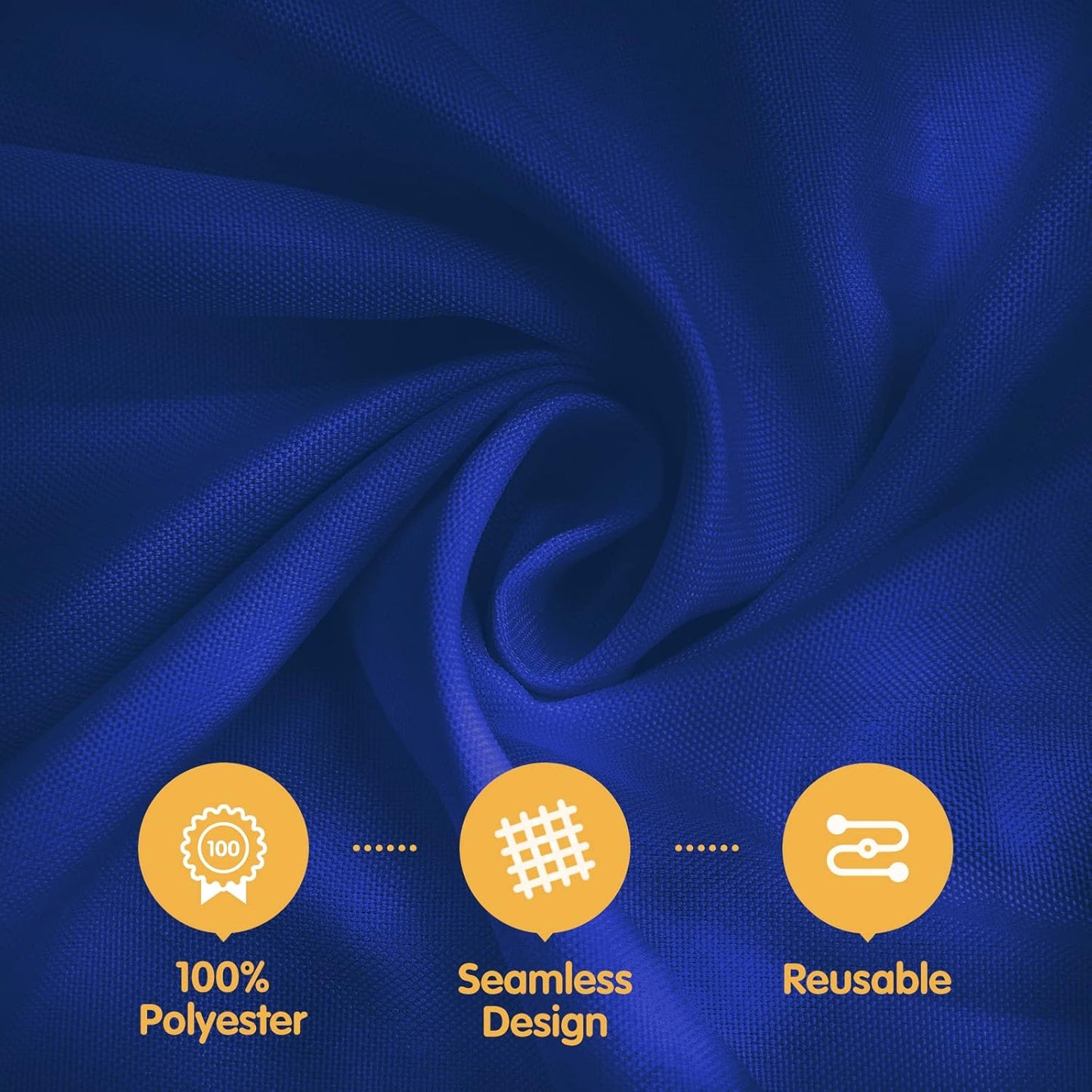 BRILLMAX 8 Pack Navy Blue Tablecloths for 6 Foot Rectangle Tables 60 x 102 Inch - 6ft Rectangular Bulk Linen Polyester Fabric Washable Cloth Cover for Wedding Reception Banquet Birthday Party