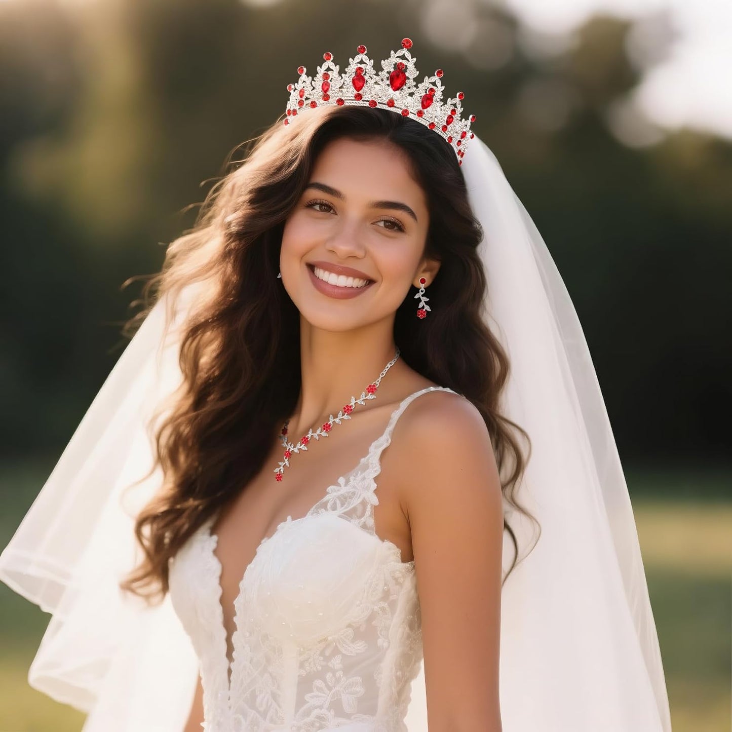 Kamirola Tiaras and Crowns for Women,Tiaras Earrings Necklace, Crystal Bridal Jewelry Set, Costume Party Halloween Prom Pageant Jewelry for Women(TR45)