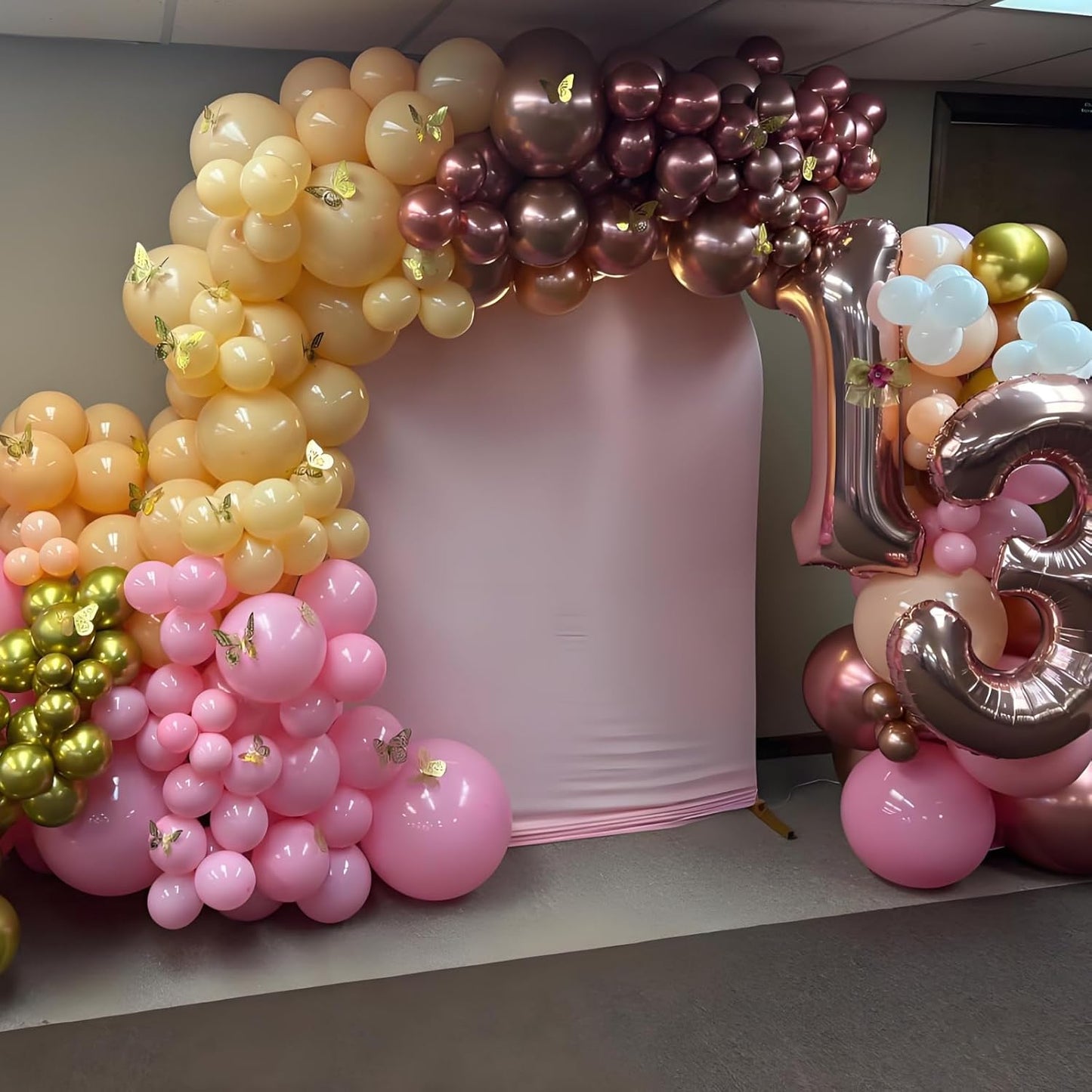 Nude Balloons, 150 pcs Different Sizes Pack of 18 Inch 12 Inch 10 Inch 5 Inch Boho Apricot Balloons for Balloon Garland Balloon Arch as Birthday Party Wedding Decorations