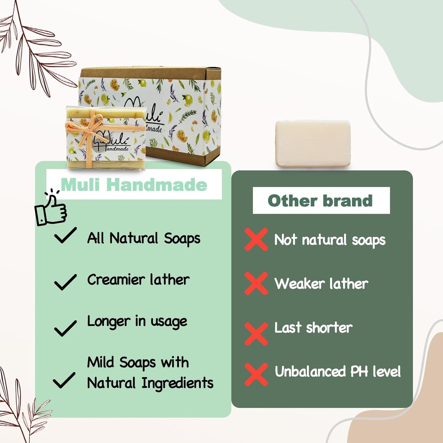 Natural Handemade Bar Soap for Men and Women with Essential oils, Scented Bar Soaps for Bath, Fragrance Gift Set (Pack of 3) Calendula