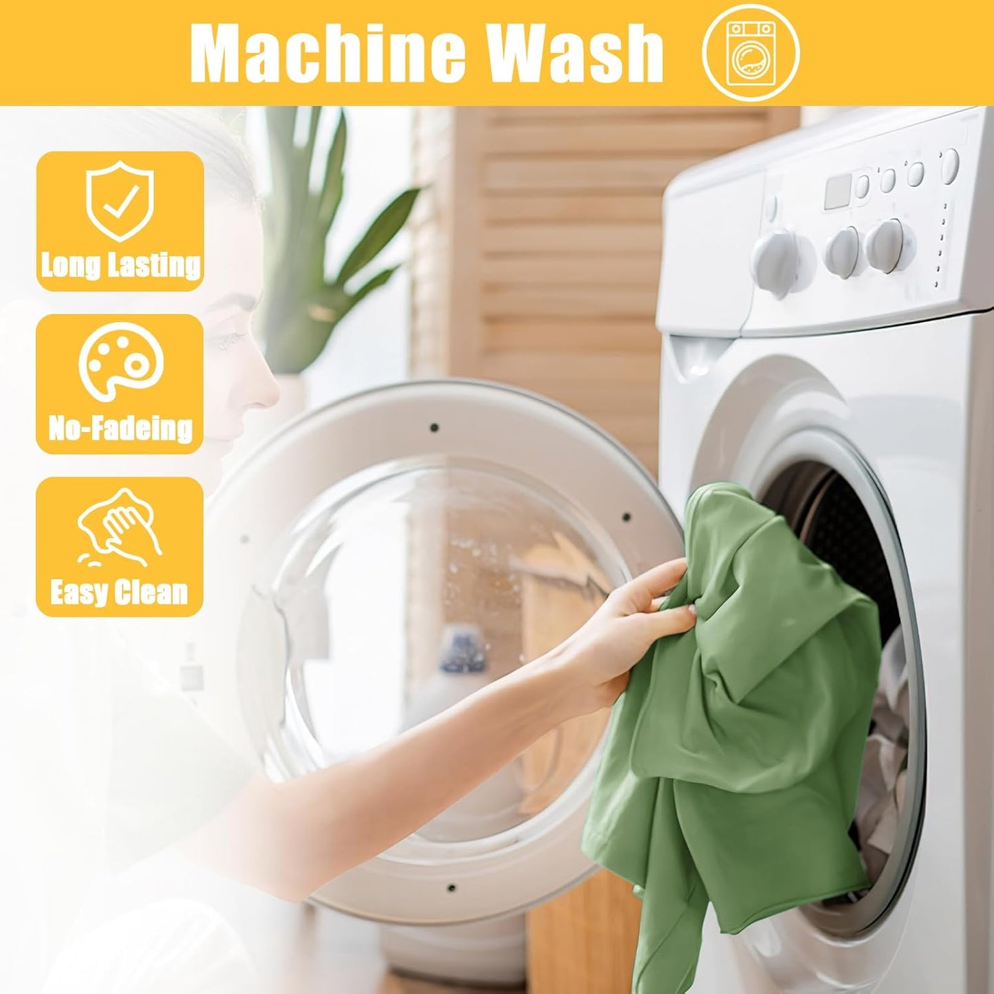 Rectangle Table Cloth, Waterproof Elastic Fitted Tablecloth for 6 Foot Folding Tables, Washable Polyester Tablecloths for Picnic, Camping, Outdoor (Green, 30"x72")