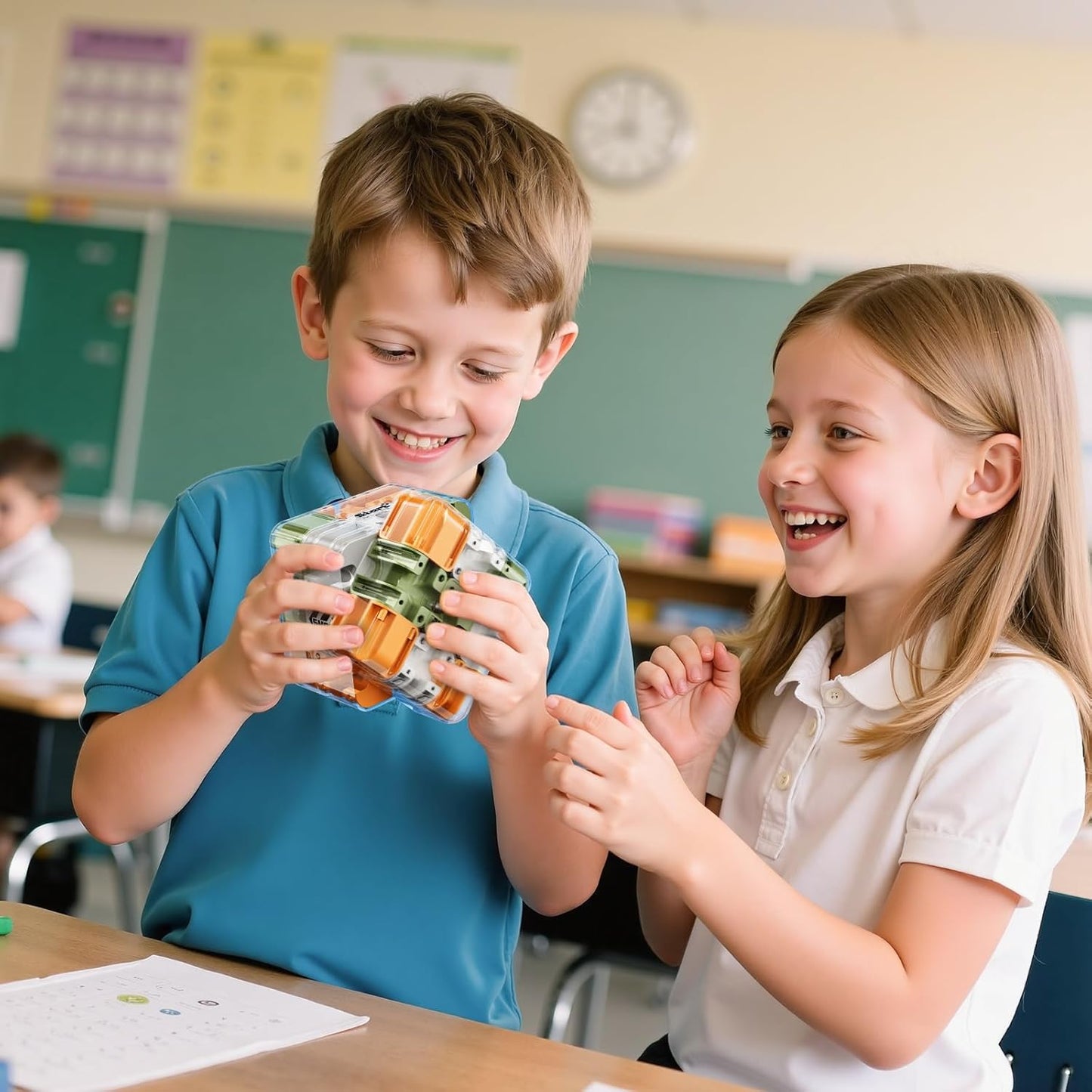 3D Cube Puzzle for Kids 8-12, Color-Match Game, Education Sensory Toys Birthday Gift for Adults Kids 8 9+ Year Old Boy