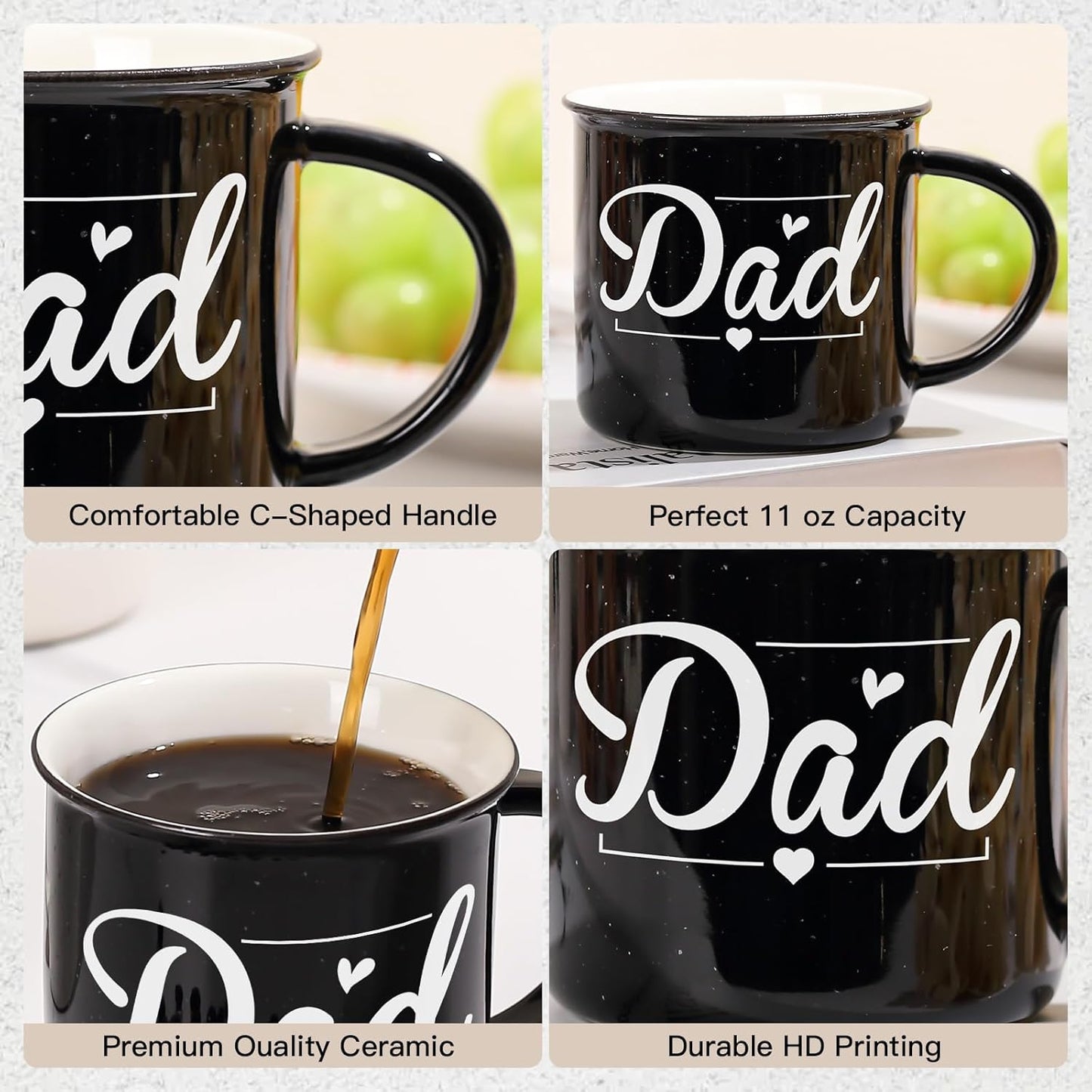 Mom and Dad Mug Set of 2 Coffee Mug 10 Ounce, New Parents Gift for Couples, New Mom and Dad Gifts for Expecting First Time Parents, Thanksgiving and Christmas Gifts