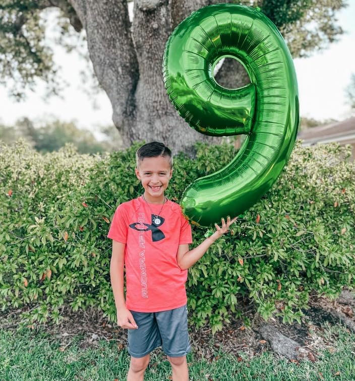 Green Number 19 Balloon 40 inch, 19 Number Balloons, 19th Green Birthday Decorations, 19 Year Old Girls Boys Party Supplies, St. Patrick's Day Games Theme Birthday Decorations