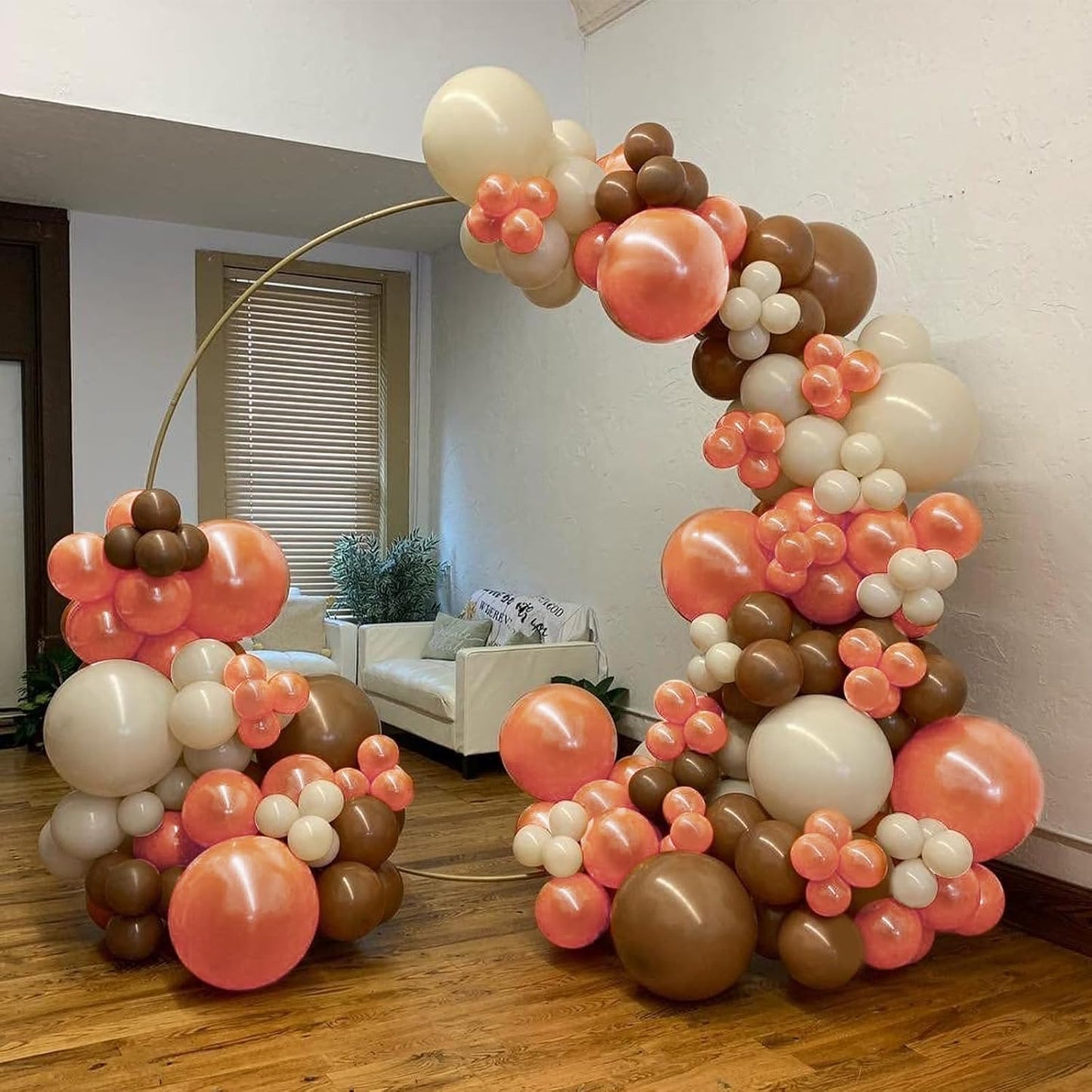 Pearl Rose Balloons, 150 pcs Different Sizes Pack of 18 Inch 12 Inch 10 Inch 5 Inch Shimmer Rose Balloons for Balloon Garland Balloon Arch as Birthday Party Wedding Decorations