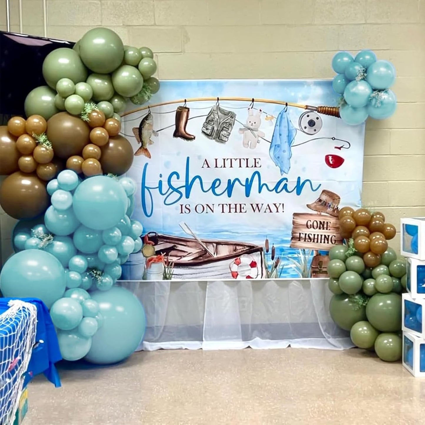 Pale Aqua Balloons, 150 pcs Different Sizes Pack of 18 Inch 12 Inch 10 Inch 5 Inch Boho Pale Blue Balloons for Balloon Garland Balloon Arch as Birthday Party Wedding Decorations