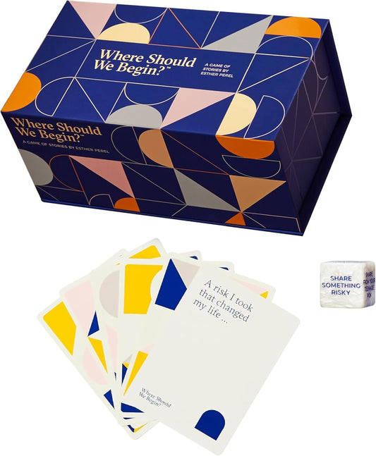 ESTHER PEREL Where Should We Begin? A Game of Stories - Conversation Cards for Couples & Friends - Interactive Couples Game with 200 Prompt Cards - 2-6 Player - Card Games for Couples & Date Night