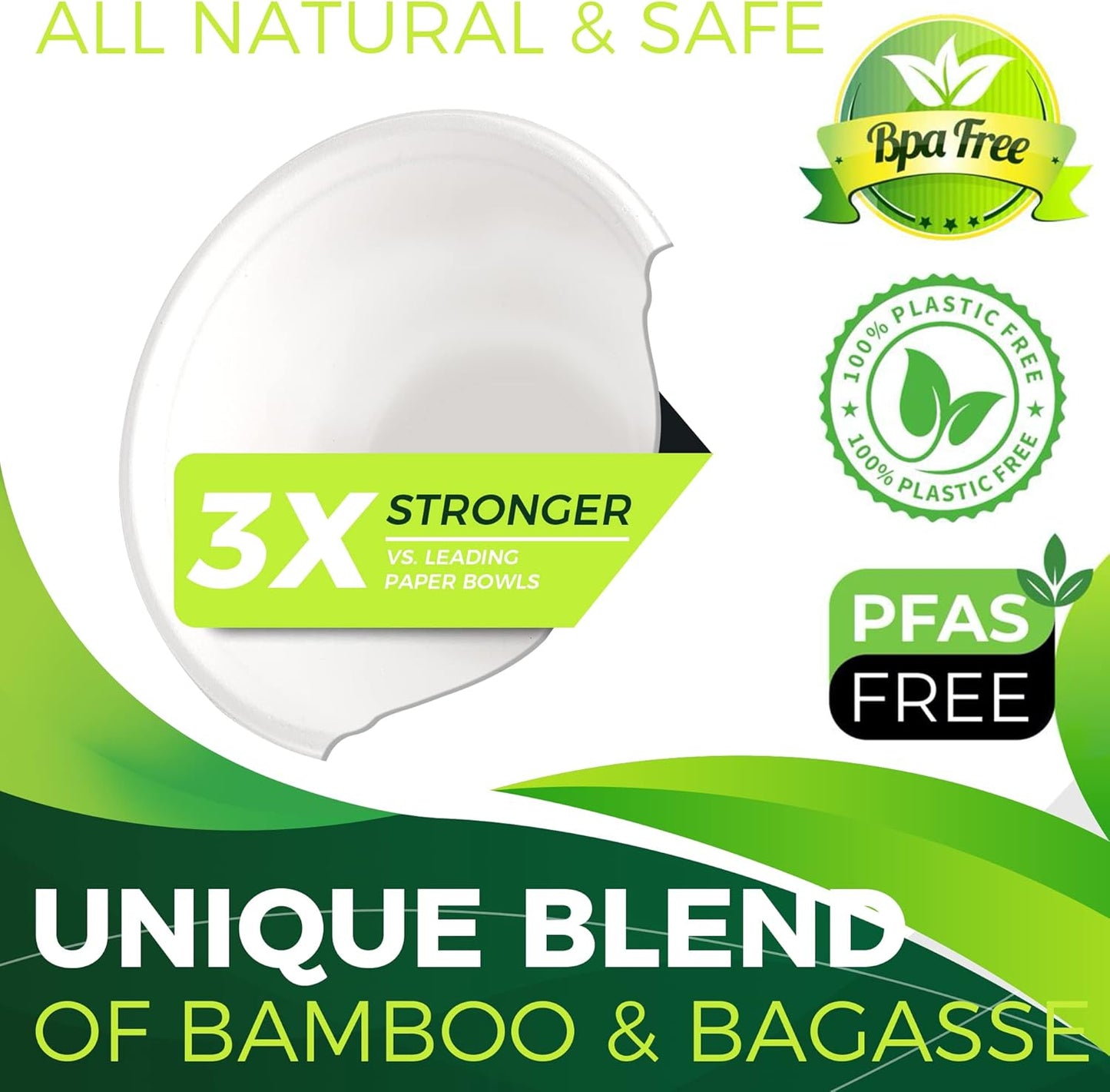 9oz Sample Paper Cups [100-Pack], Heavy Duty Disposable Cups Perfect for Dip Sauce and Snacks, 100% Compostable Sample Cups and Eco-Friendly Made from Bagasse