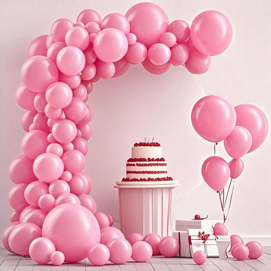 Pink Balloon,145pcs Pink Latex Balloons Arch Kit Different Sizes 18 12 10 5 Inch,Balloon Garland Arch for Birthday Party Graduation Wedding Girl Baby shower Mother Day Decoration
