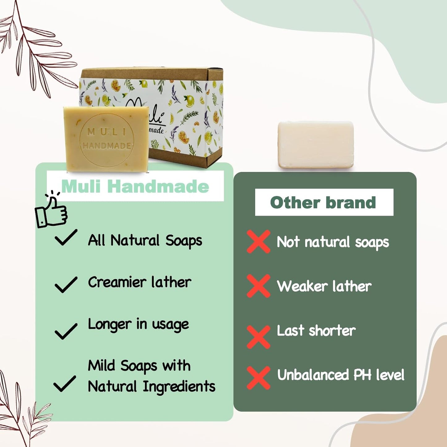 Natural Handemade Bar Soap for Men and Women with Essential oils, Scented Bar Soaps for Bath, Fragrance Regular Use Gift Set (Pack of 3) Calendula