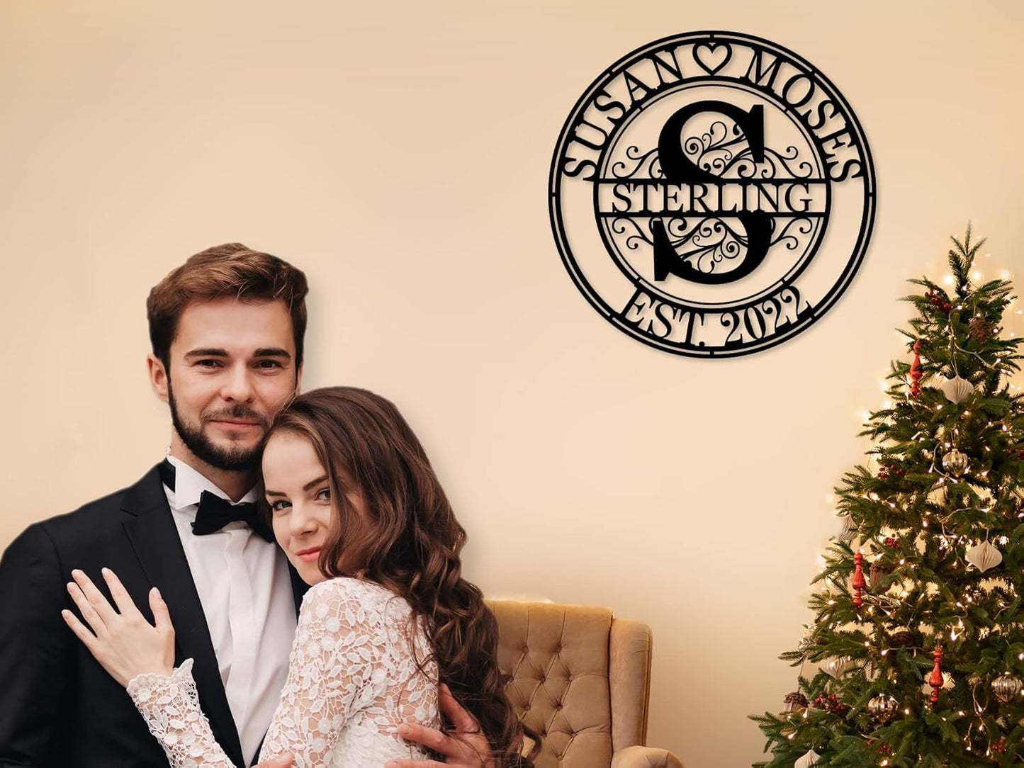 Metal Signs, House Warming Gifts New Home, Wedding Gifts, Last Name Signs for Home, Metal Name Signs Personalized, Custom Metal Signs, Monogram Wall Decor, efcustomgifts Signs for Home