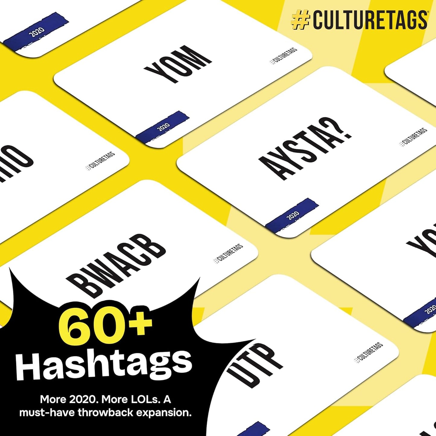 Expansion Pack 2020 Review, Gift for Family Fun & People Who Love Hashtags + Culture, 60 Cards, Extended Play Party Game Set, Ages 13+ Years, CB Games