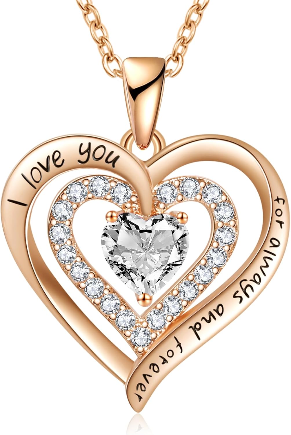 REDBEE Necklaces for Women Birthstone Heart Necklace Jewelry for Wife Girlfriend Woman Necklace