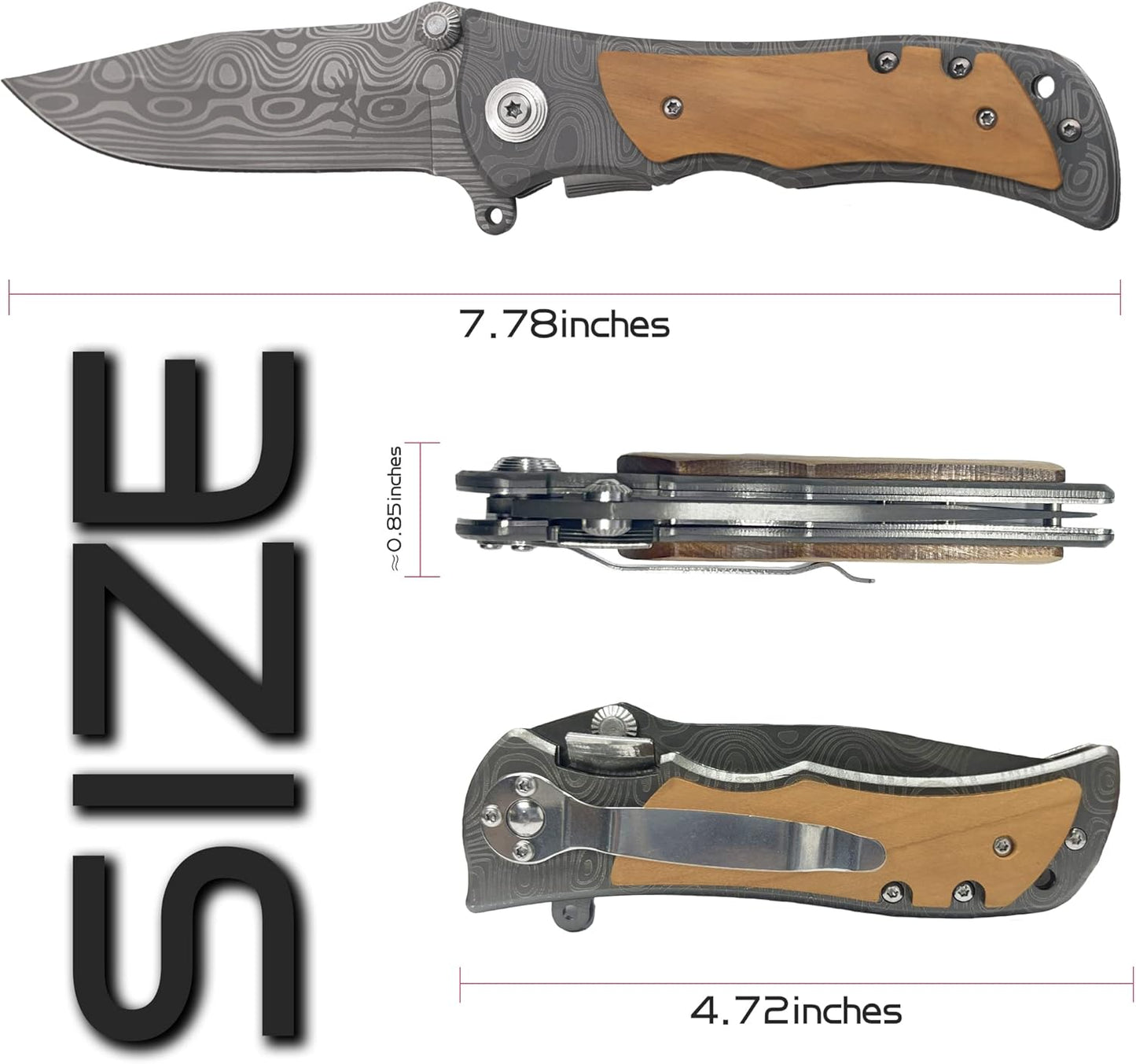 XJF Engraved Pocket Knife Gift for Uncle of The Groom, Wedding Gift for Uncle of The Groom from Groom Bride, Birthday, Father's Day Gifts from Niece Nephew