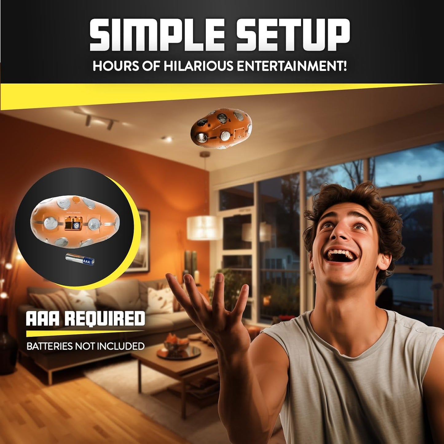 Lightning Reaction Shocktato Party Game - The Hilariously Funny Game of Shocking Potato - Gag Gifts and Stocking Stuffers for Teens