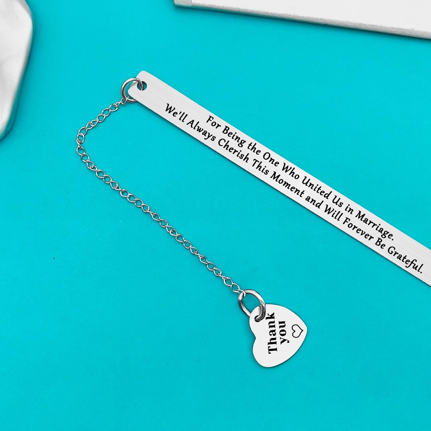 Wedding Officiant Gifts Bookmark Thank You Gifts for Wedding Guest Wedding Planner Gifts Wedding Officiant Appreciation Gifts Wedding Coordinator Gift Bridal Party Gift