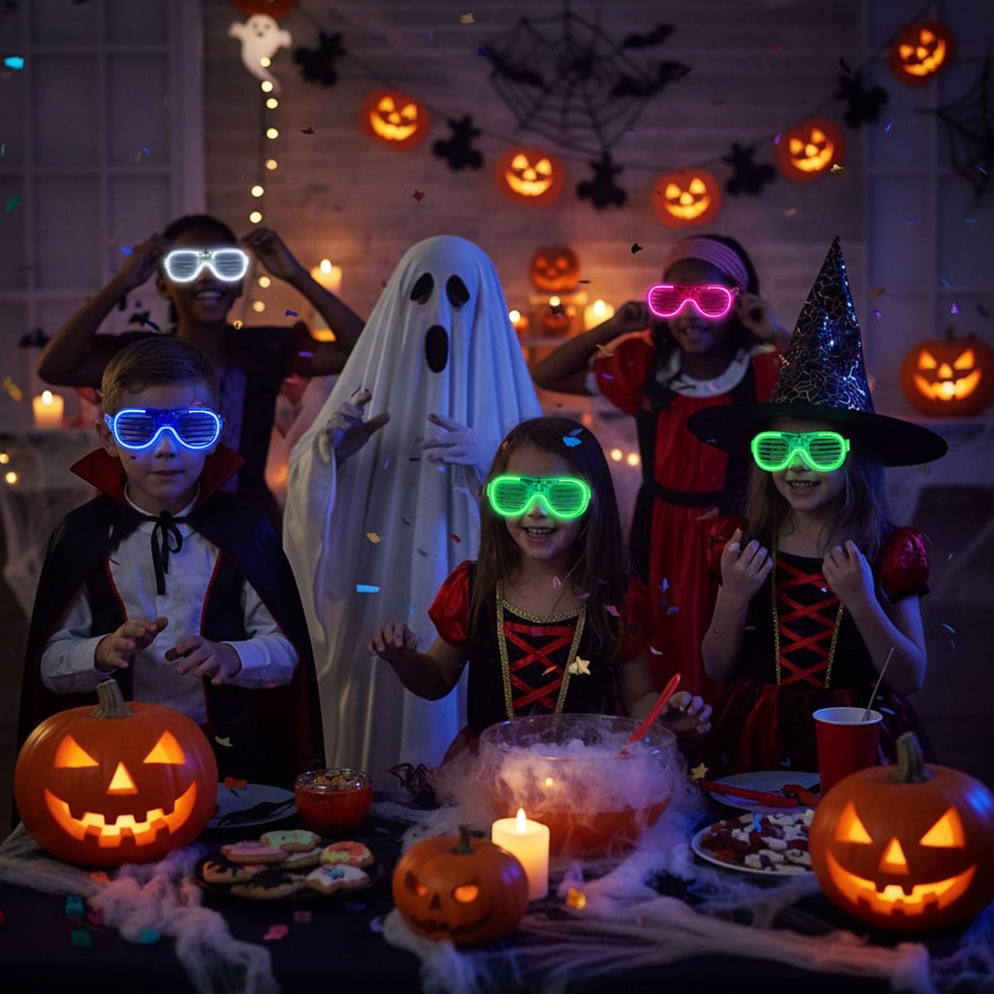 LovesTown 40PCS LED Glasses, Light up Glasses 3 Modes Glow in the Dark Party Supplies for Kids Adults, Party favor for Wedding Birthday, New Years Eve