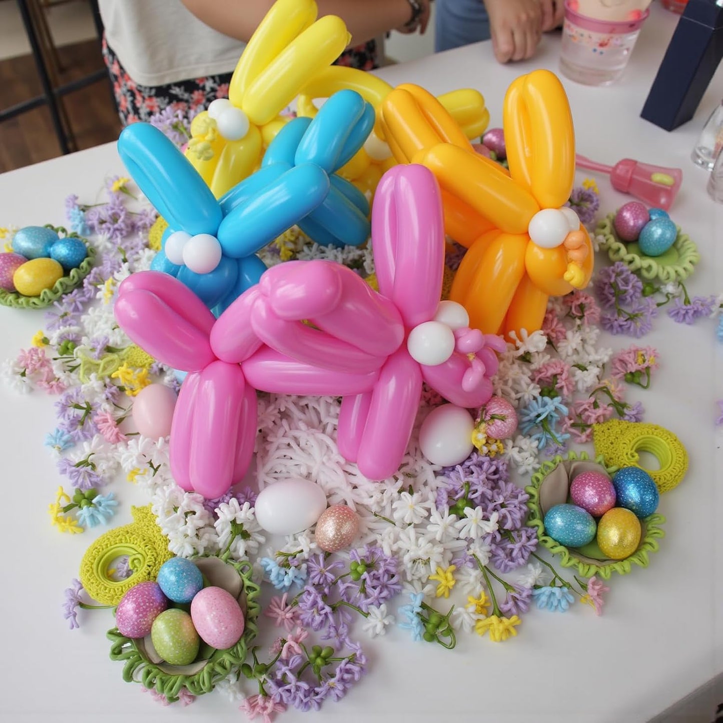 LovesTown 100PCS 260 Long Balloons, Twisting Animal Balloons Assorted Colors Thickening Latex Modeling Magic for Weddings Birthdays Festival Party Decoration