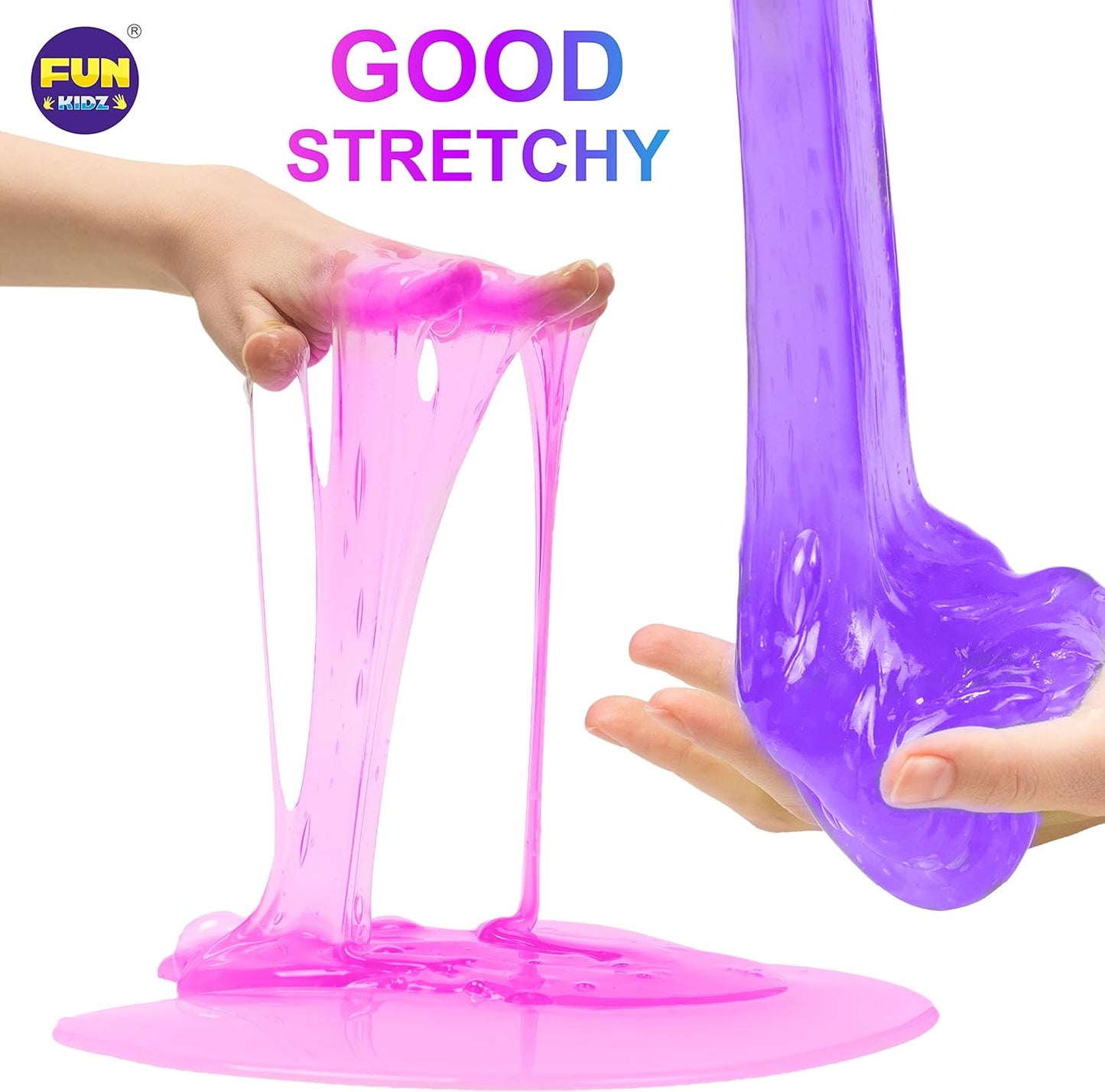 33 Cups Jumbo Slime Kit for Kids, FunKidz Premade Ultimate Slime Pack to DIY Soft, Cloud, Clear, Butter, Glitter, Glow in Dark Slime Making Kit Party Favors Gift Toys for Girls and Boys