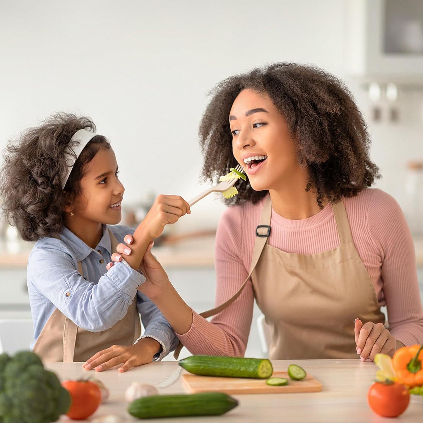 Compostable Utensils, Light Brown Plastic Silverware, Compostable Cutlery 100 Forks 100 Spoons 100 Knives, No Plastic Disposable Silverware, Eco Friendly Disposable Cutlery for Party Office Wedding