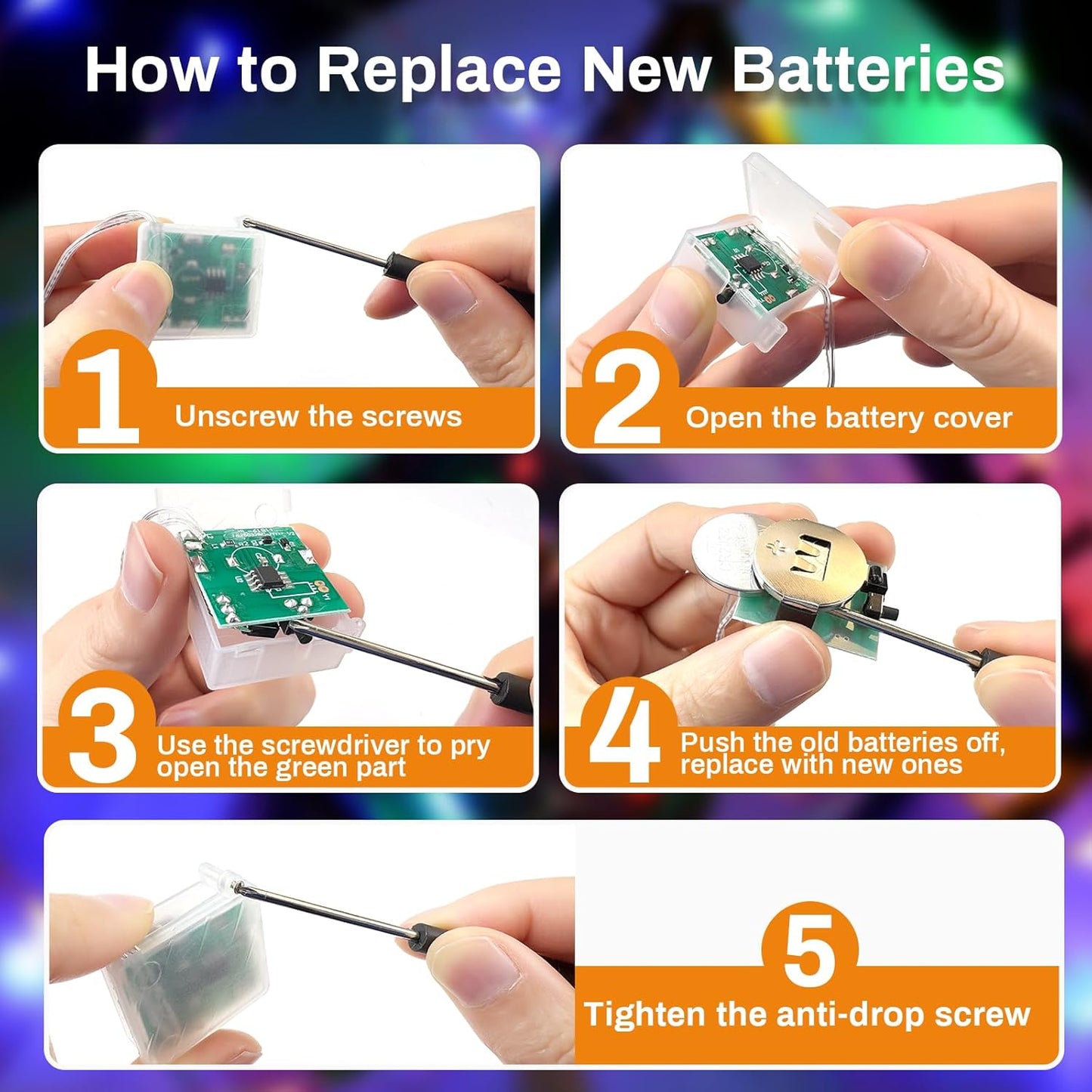 ZGWJ 6 Pack Fairy Lights Battery Operated with Remote, 7ft 20LED Mini Fairy String Lights with Timer 8 Modes Waterproof for Halloween Christmas Tree DIY, Parties, Bedroom Decorations Multicolored