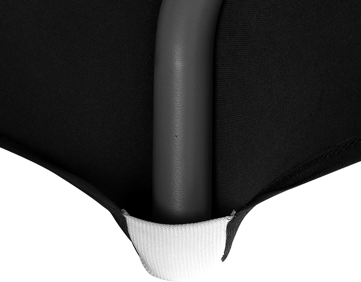 LZY Spandex Table Covers 6 Feet, Stretch/Fitted Table Covers for 6 Feet Folding Table, Rectangular Spandex Table Cloths for Wedding Party or Event (6FT-2PCS, Black)